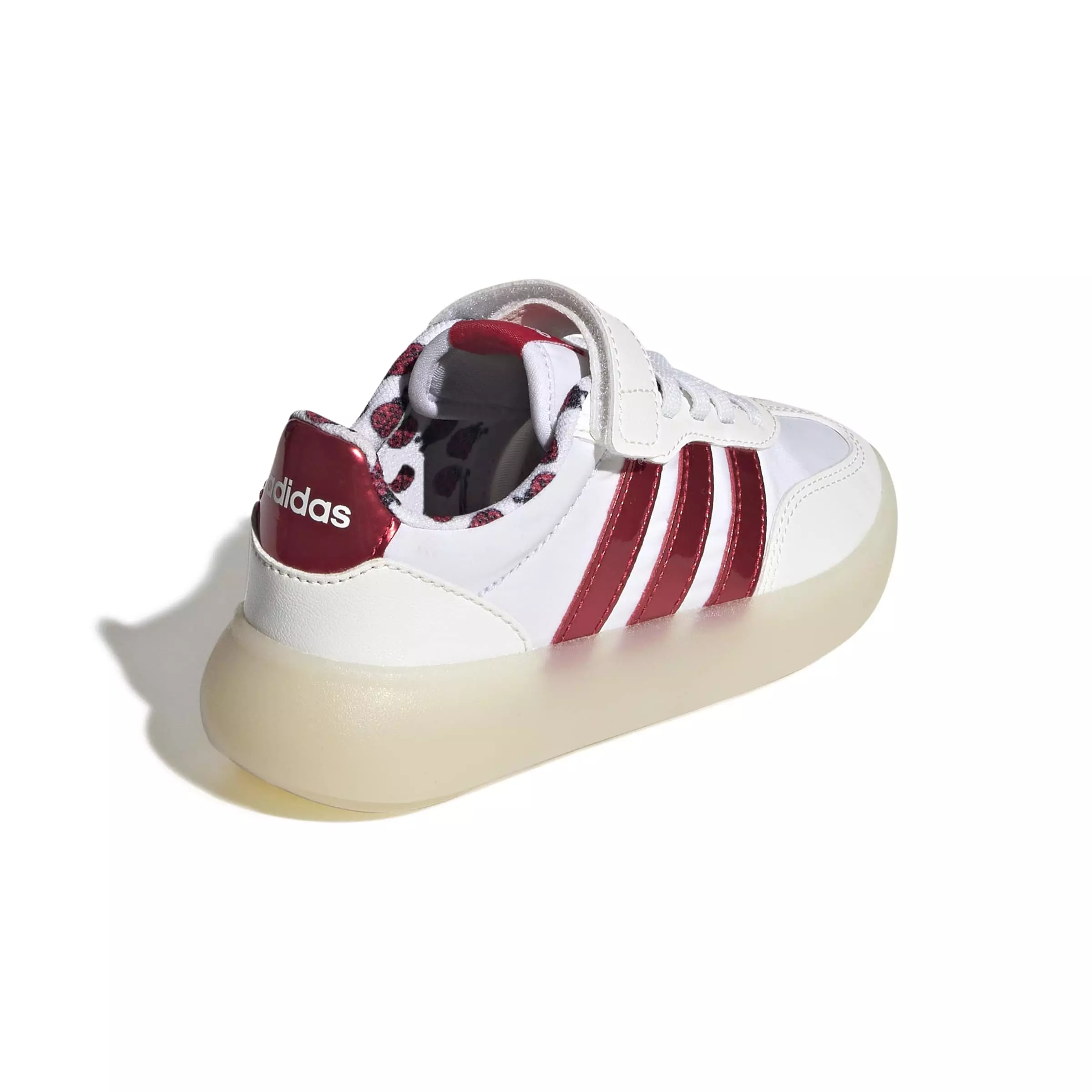 adidas Barreda Decode "Ftwr White/Pure Ruby/Off White" Preschool Girls' Shoe - WHITE/RUBY/OFF WHITE