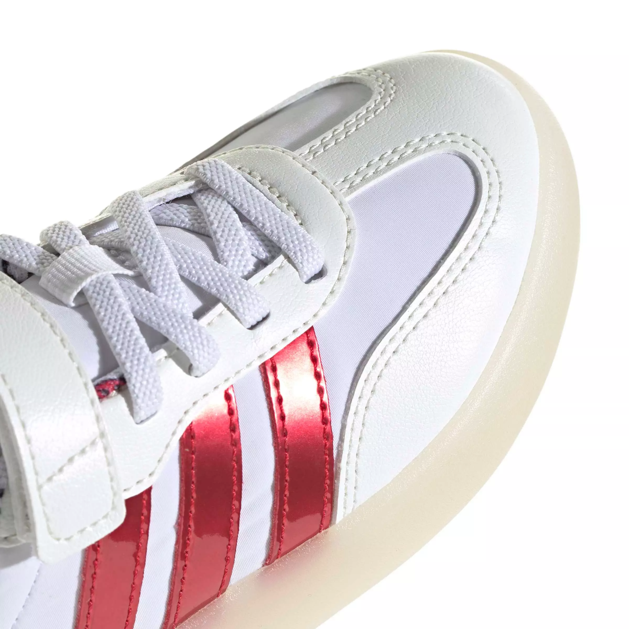 adidas Barreda Decode "Ftwr White/Pure Ruby/Off White" Preschool Girls' Shoe - WHITE/RUBY/OFF WHITE