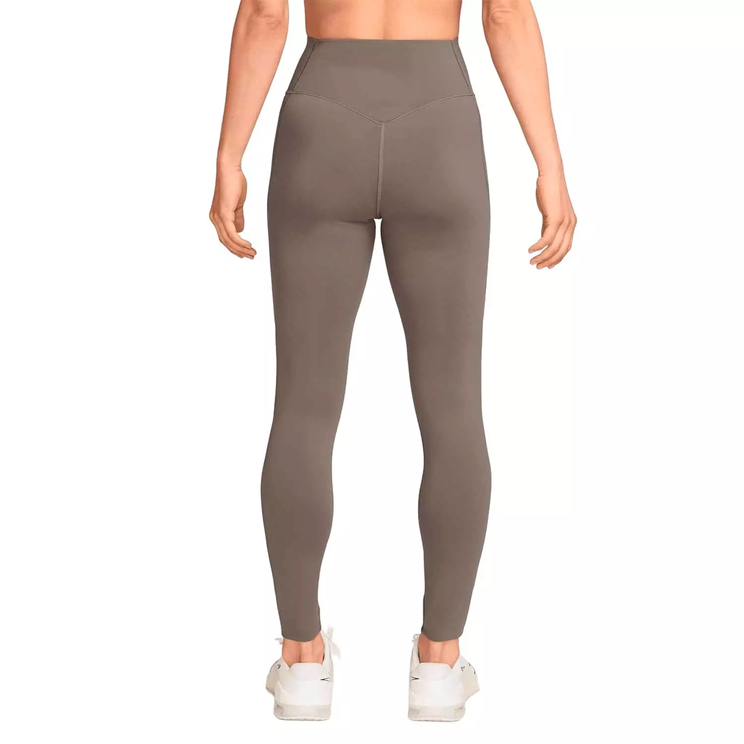Nike Women's Universa Med-Support High-Waisted Full-Length Leggings w/ Pockets -Brown - BROWN