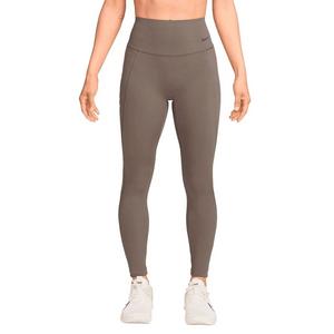 Nike Women's Universa Med-Support High-Waisted Full-Length Leggings w/ Pockets -Brown