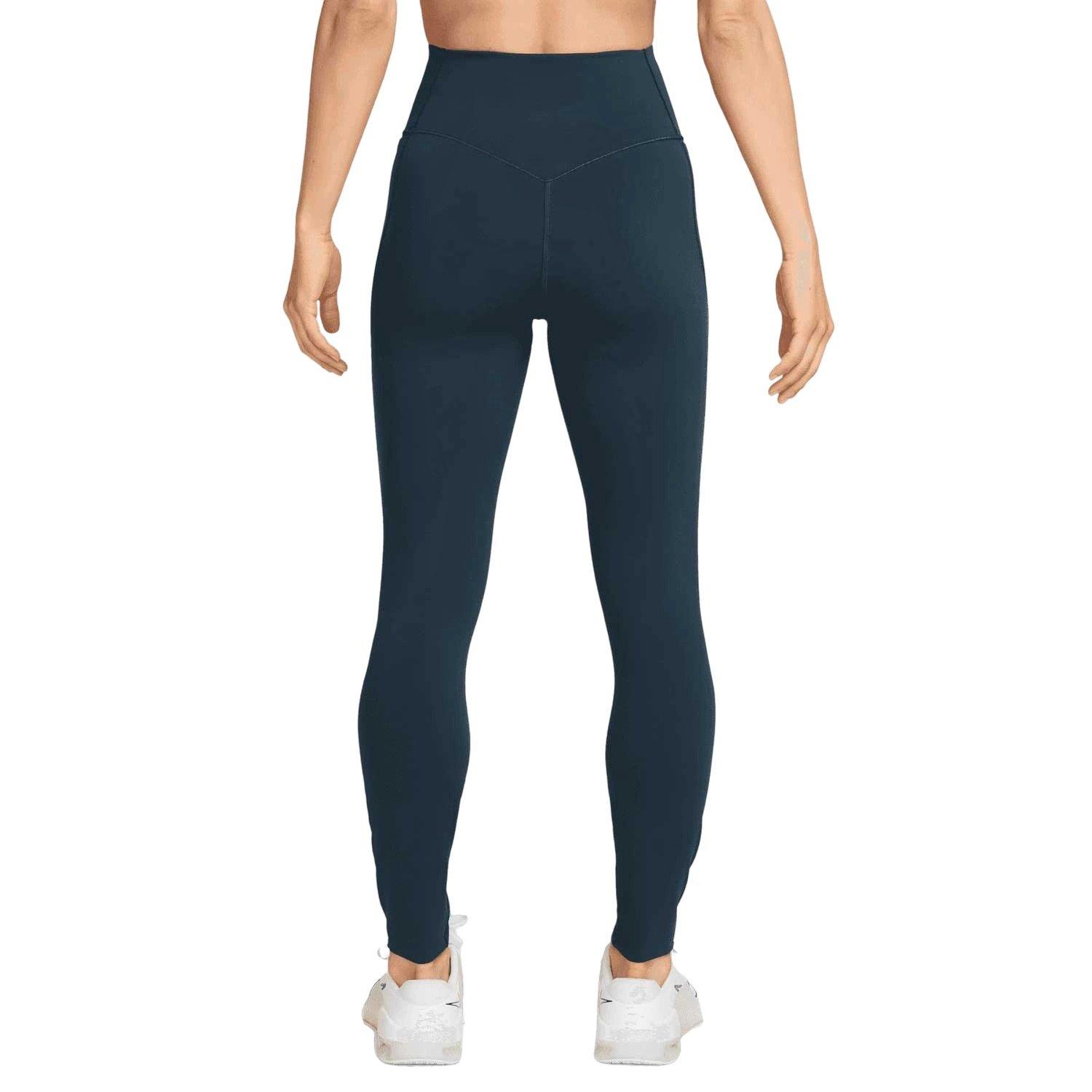 Nike Women's Universa Med-Support High-Waisted Full-Length Leggings w/ Pockets - Blue - BLUE Thumbnail View 2