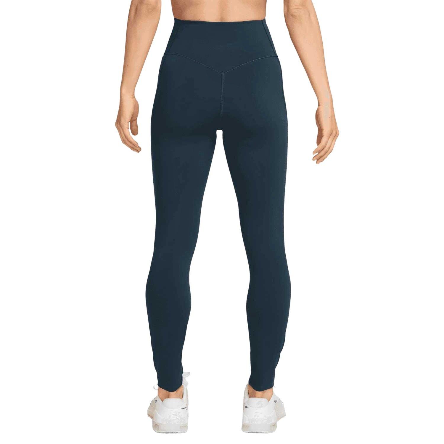 Nike Universa Medium-Support High-Waisted Full-Length Women's Blue Leggings w/Pockets