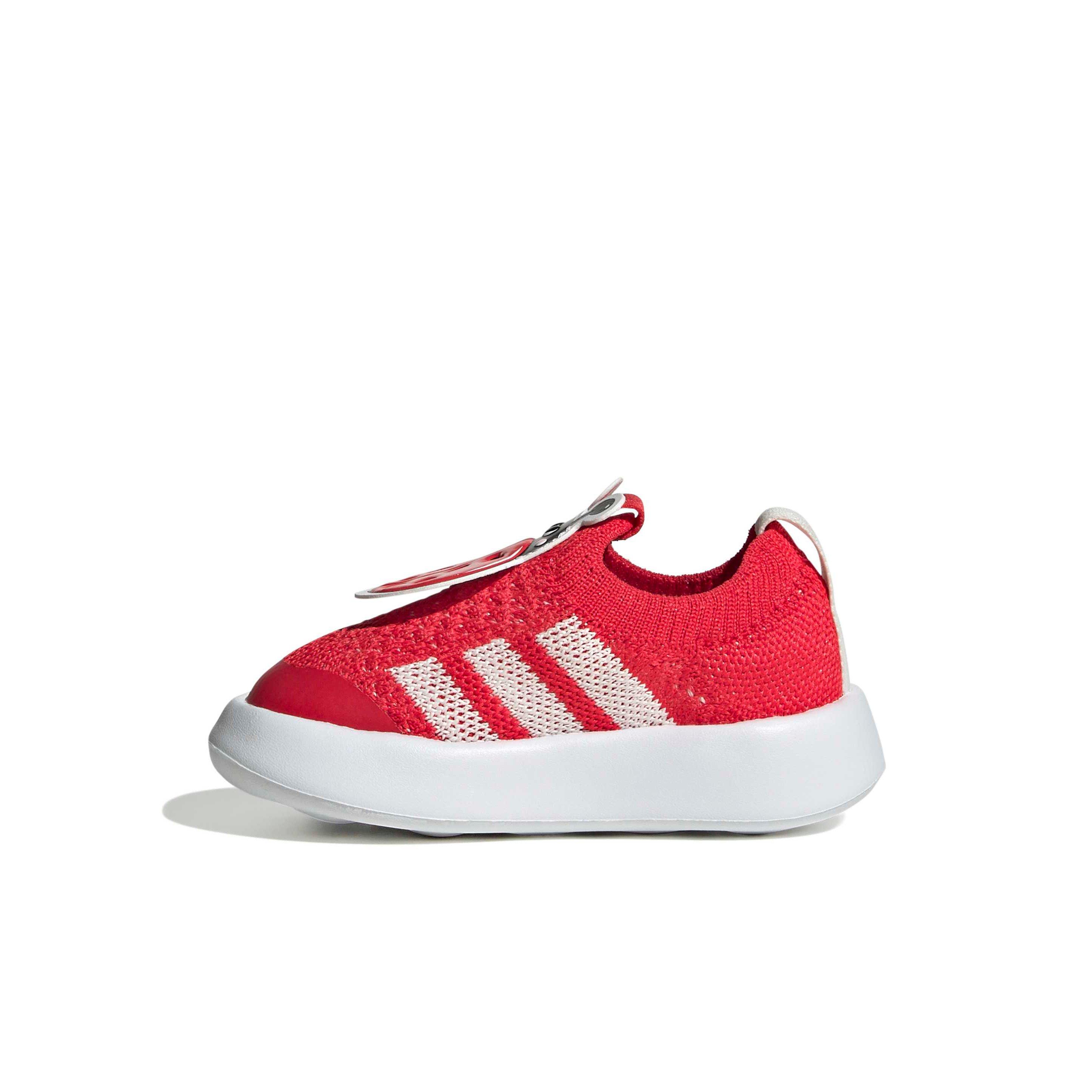 adidas Bubblecomfy Infant Girls' "Pure Ruby/Off White/Ftwr White" Shoe
