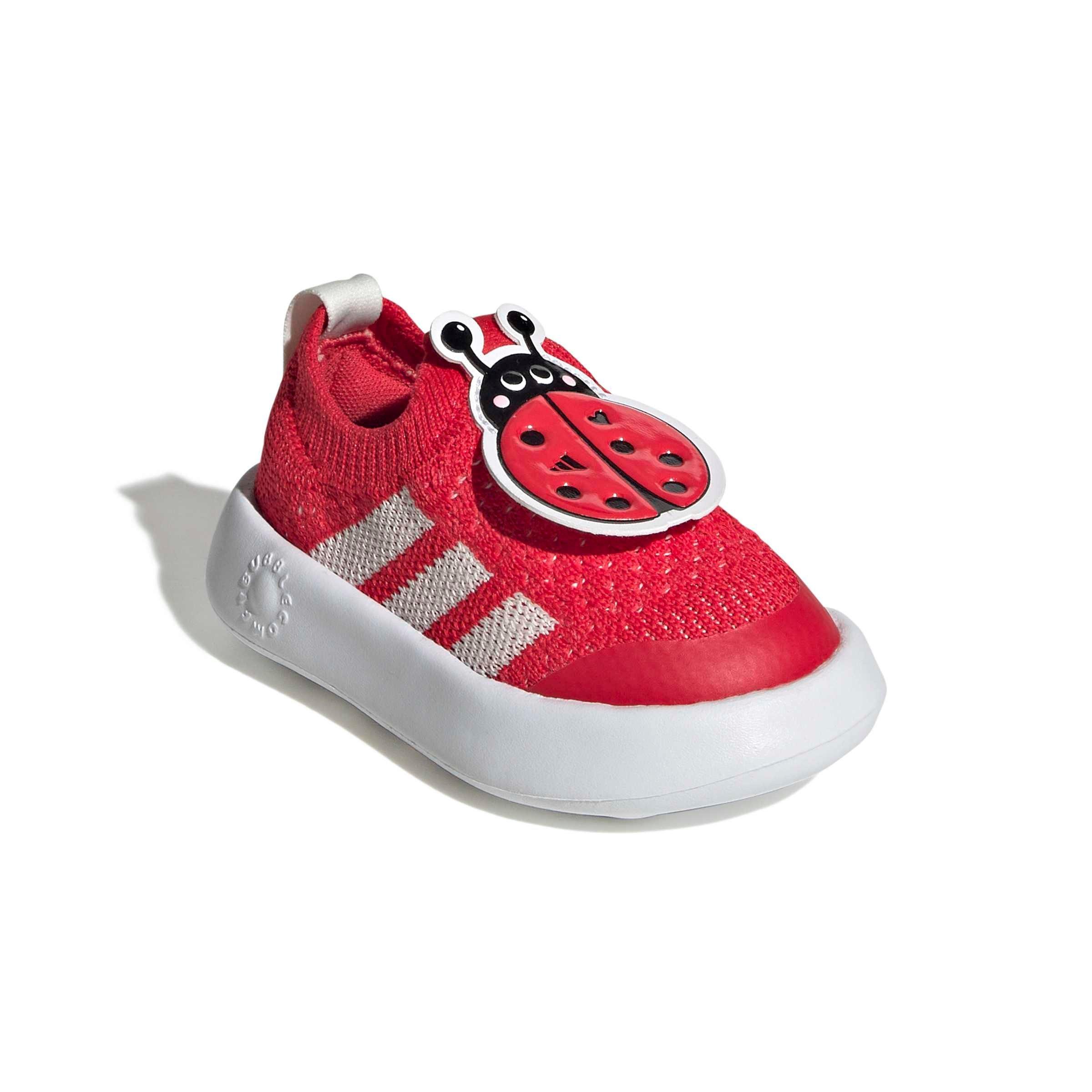 adidas Bubblecomfy Infant Girls' "Pure Ruby/Off White/Ftwr White" Shoe
