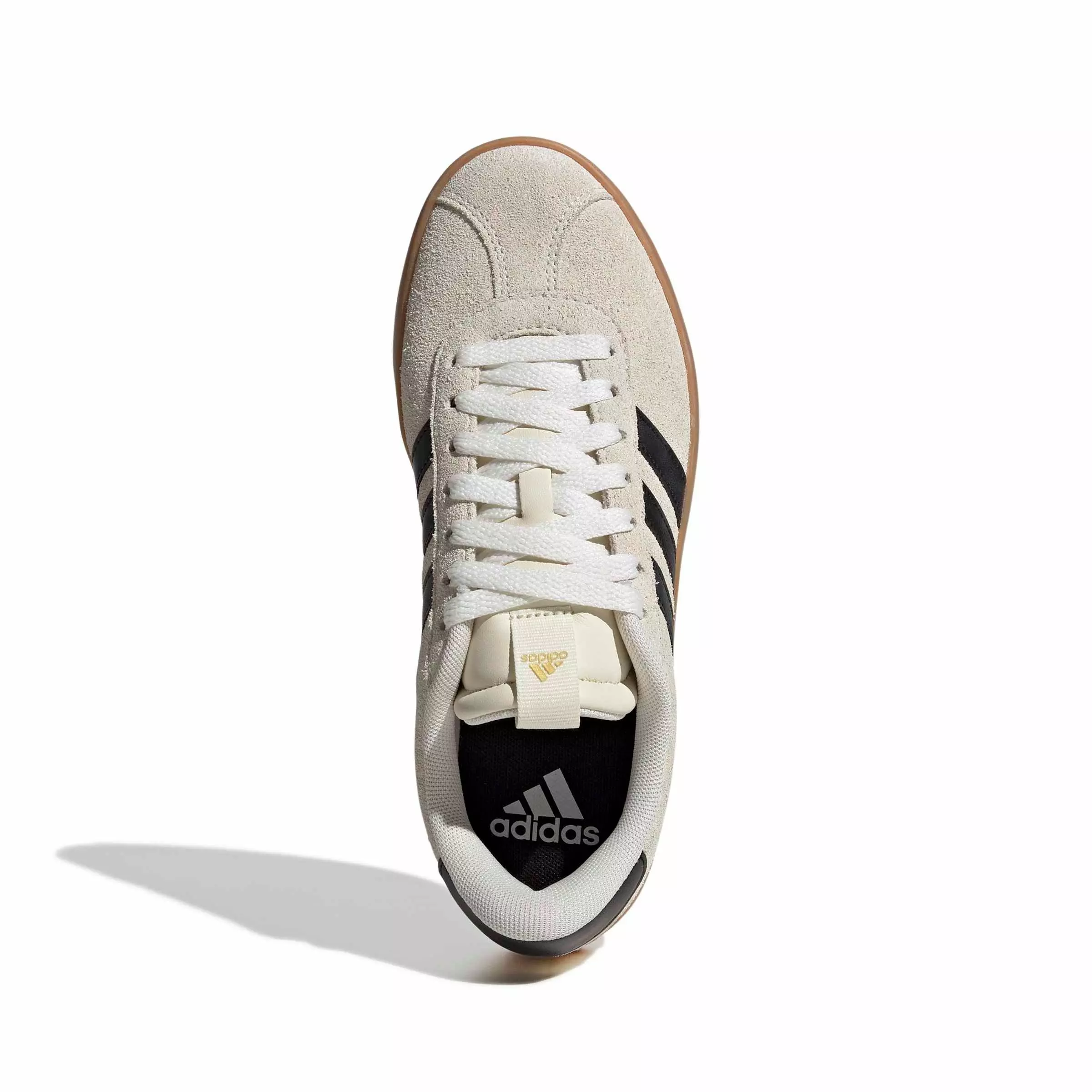 adidas VL Court 3.0 "Cream White/Core Black/Gold Metallic" Women's Shoe - CREAM/BLACK/GOLD