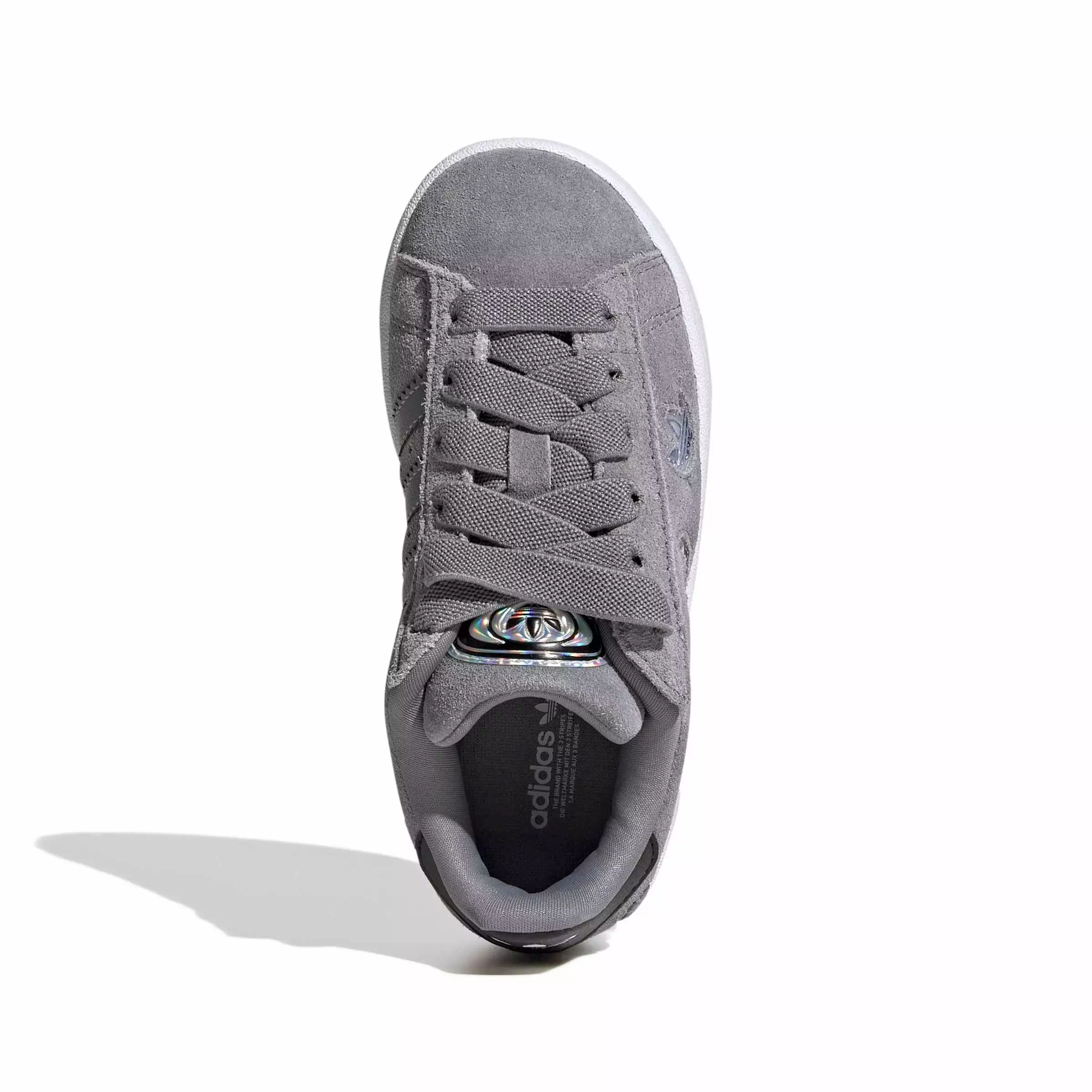adidas Originals Campus 00s LL CC EL "Grey Three/Ftwr White" Preschool Boys' Shoe - GREY/WHITE