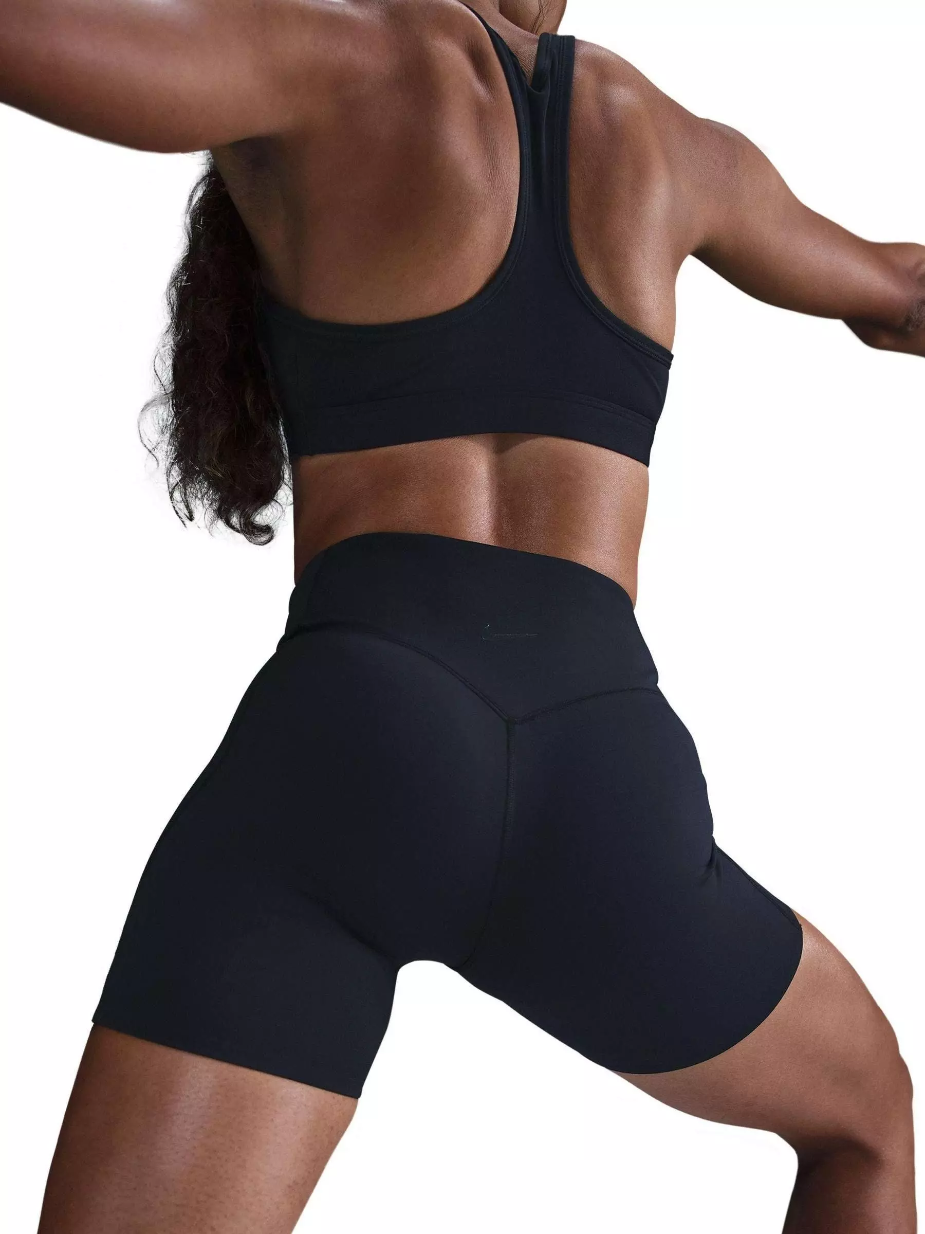 Nike Women's Dri-FIT Univ​ersa High Rise 5" Biker Shorts - Black - BLACK