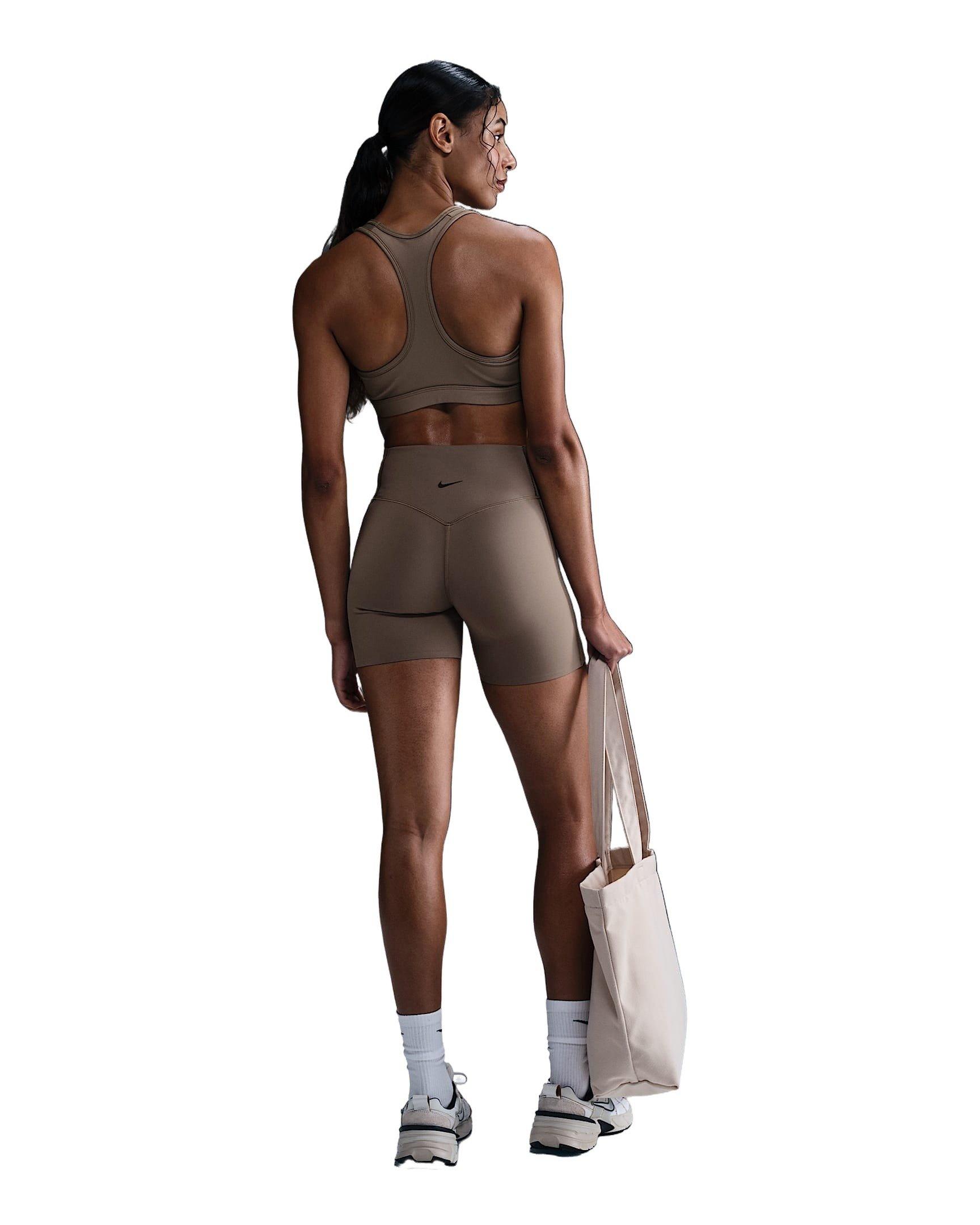 Nike Universa Med-Support ​High-Waisted 5" Women's Brown Biker Shorts w/Pockets