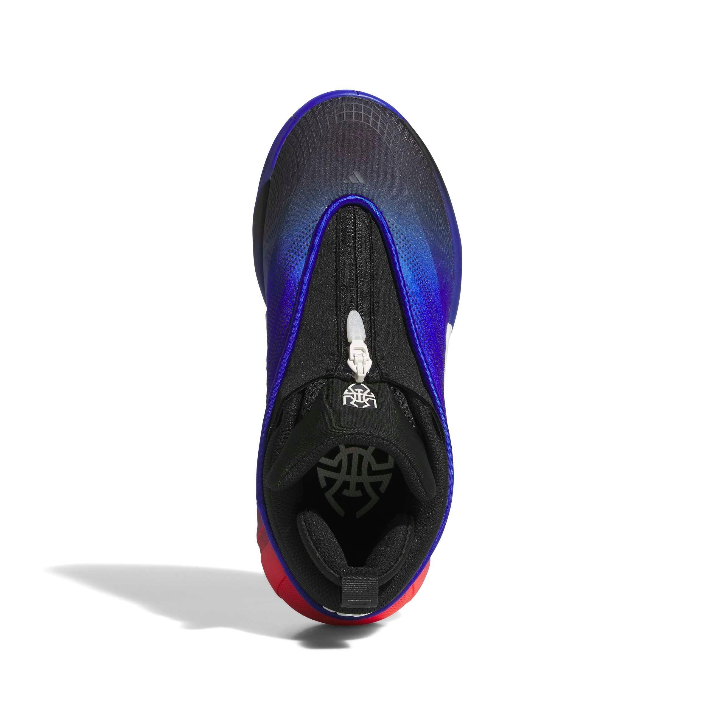 adidas D.O.N. Issue "Lucid Red/Core Black/Lucid Blue" Grade School Boys' Basketball Shoe - RED/BLACK/BLUE Thumbnail View 5