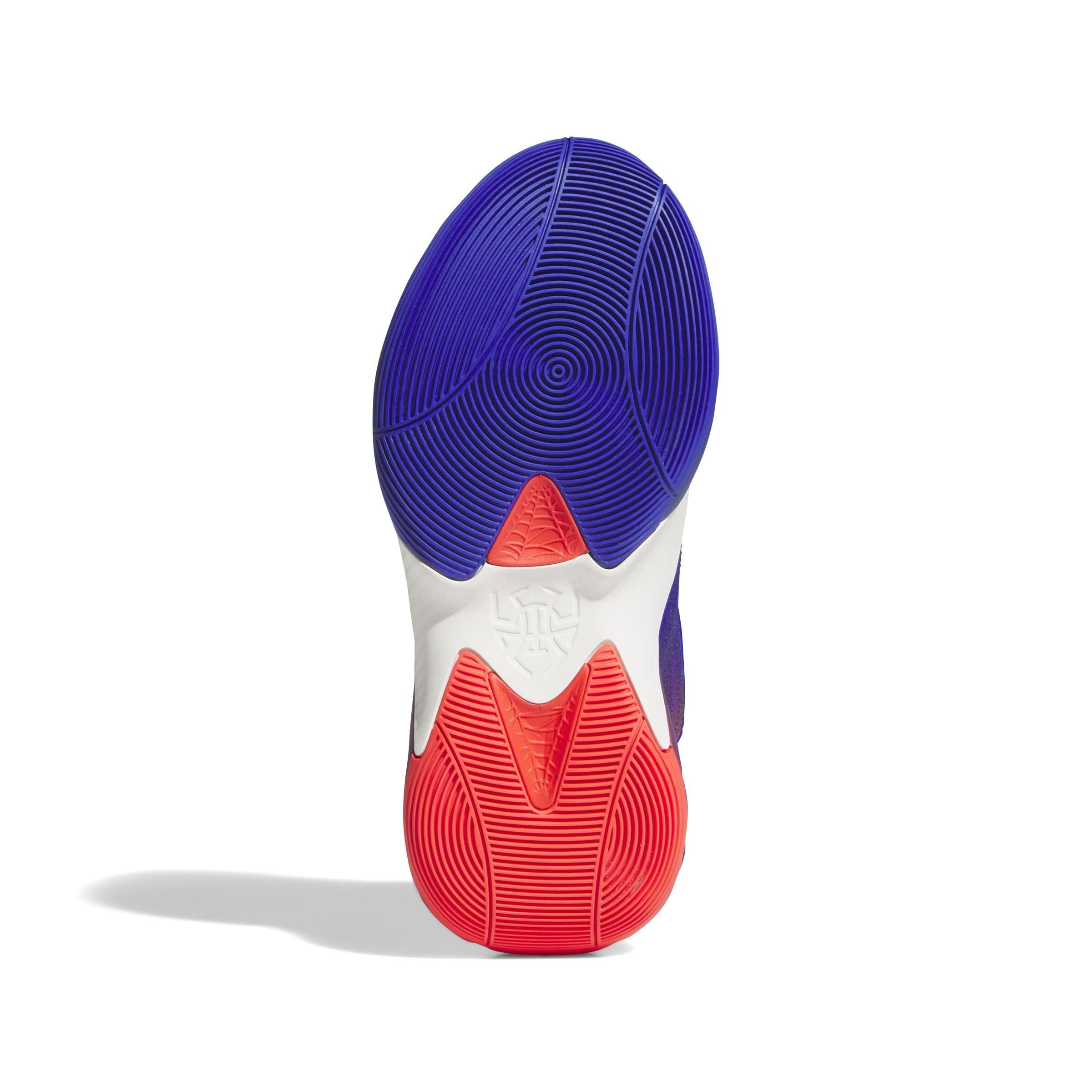 adidas D.O.N. Issue "Lucid Red/Core Black/Lucid Blue" Grade School Boys' Basketball Shoe - RED/BLACK/BLUE Thumbnail View 6