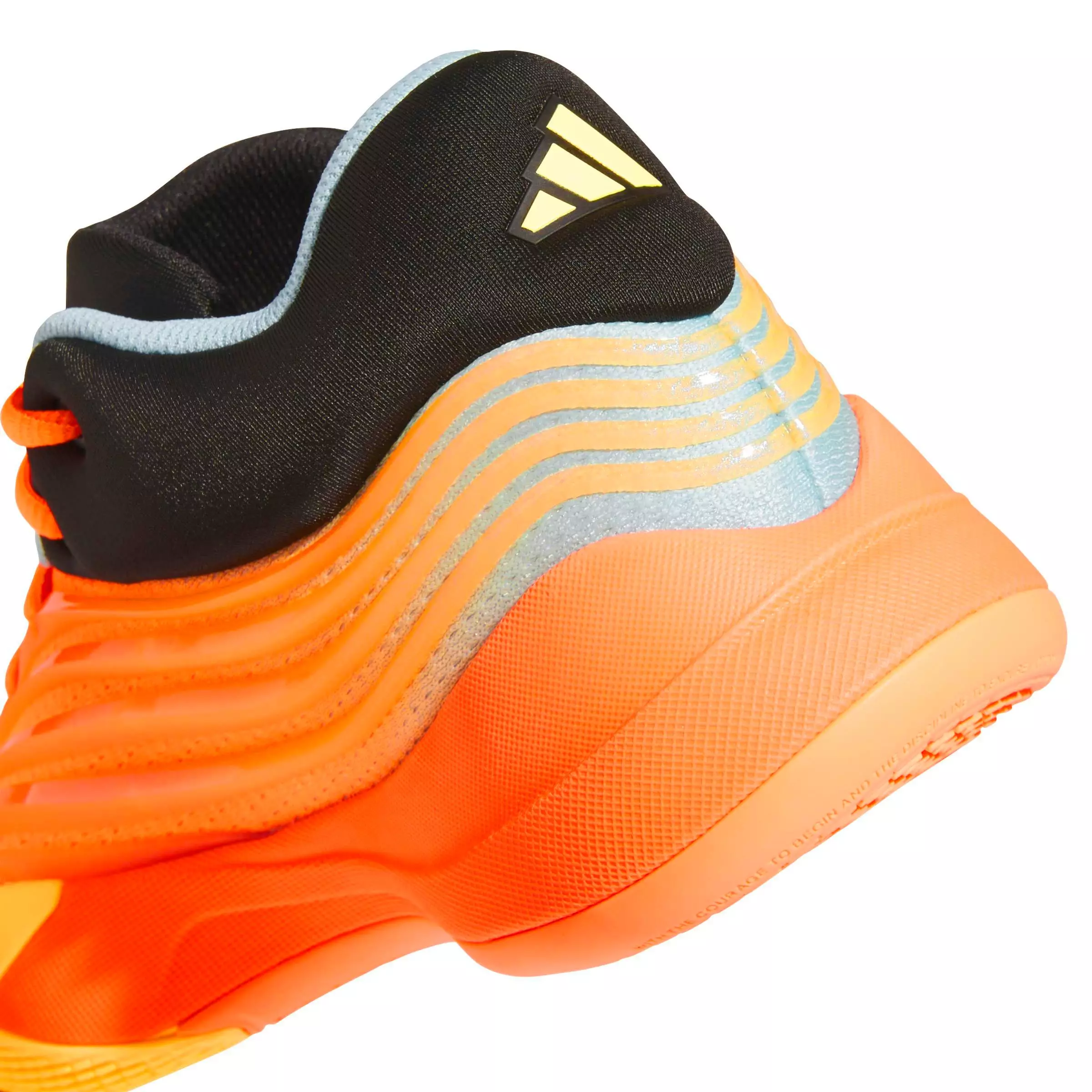 adidas Dame X "Lucid Orange/Ice Tangerine/Icey Blue" Grade School Boys' Basketball Shoe - ORANGE/TANGERINE/BLUE