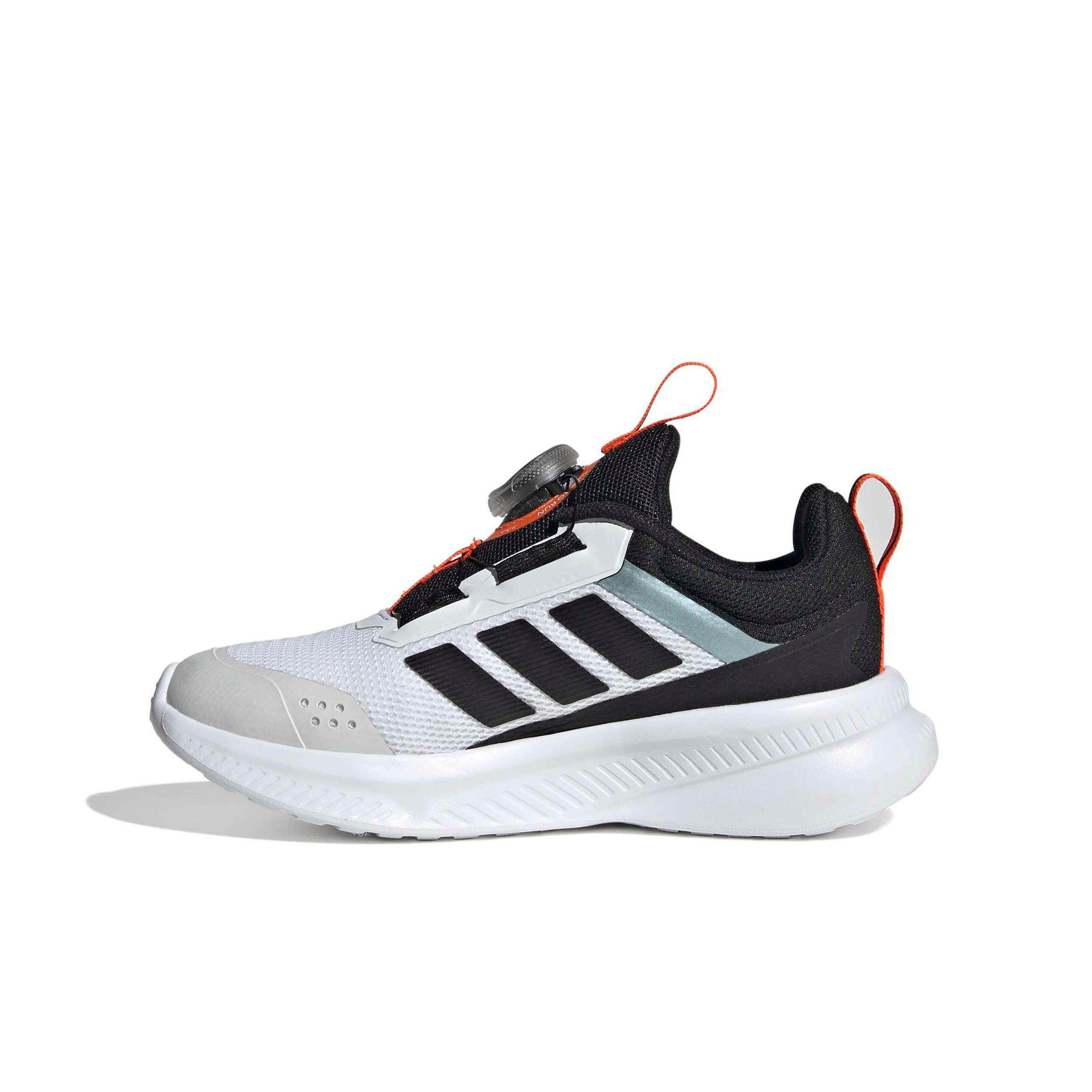 adidas Fortarun 4.0 Preschool Boys' "Ftwr White/Core Black/Impact Orange" Running Shoe