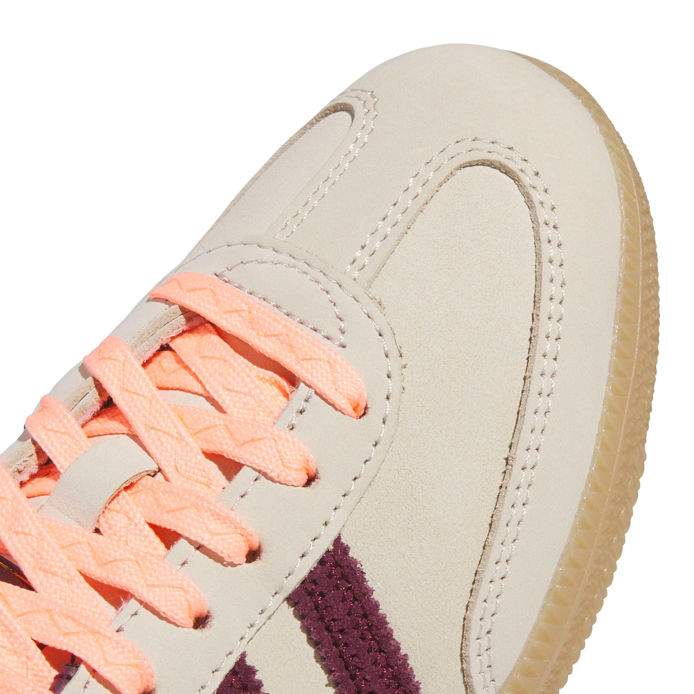 adidas Originals Samba OG "Wonder White/Maroon/Frozen Turbo" Women's Shoe - WHITE/MAROON/TURBO
