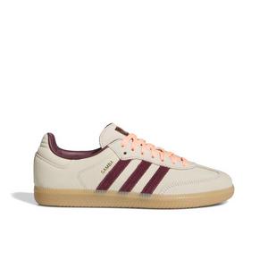 adidas Originals Samba OG "Wonder White/Maroon/Frozen Turbo" Women's Shoe - WHITE/MAROON/TURBO