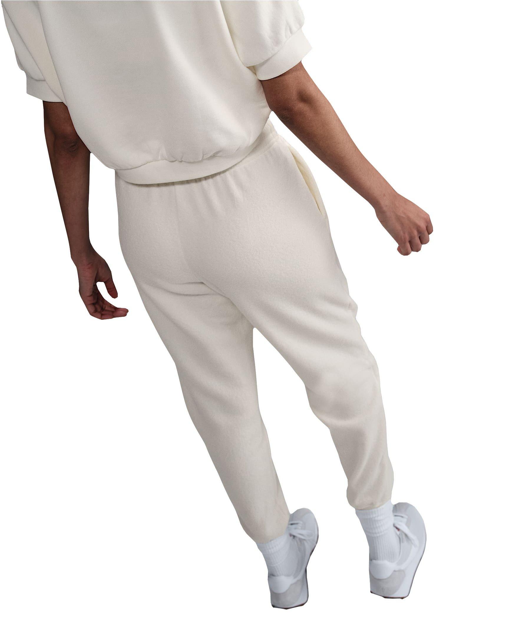 Nike Women's Sportswear Phoenix Plush Mid-Rise Cozy Fleece Pants - White - WHITE Thumbnail View 2