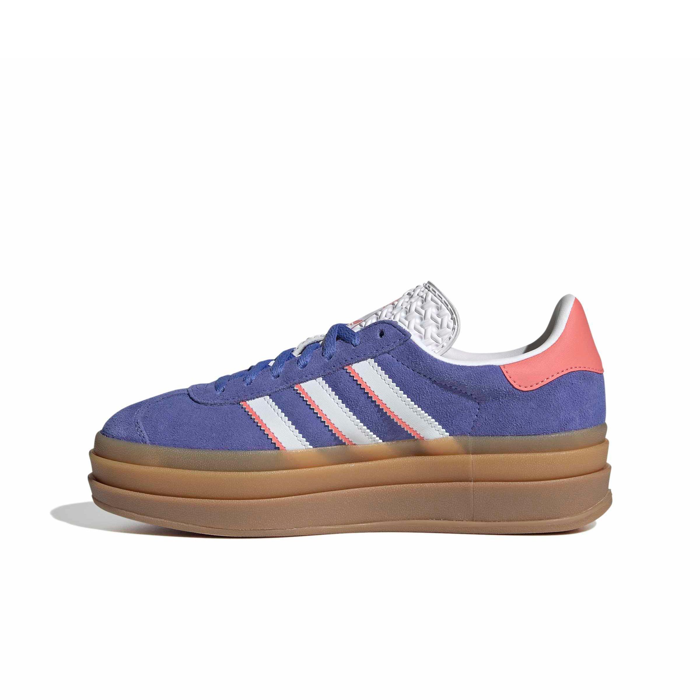 adidas Originals Gazelle Bold Grade School Girls' "Real Lilac/Ftwr White/Gold Metallic" Shoe