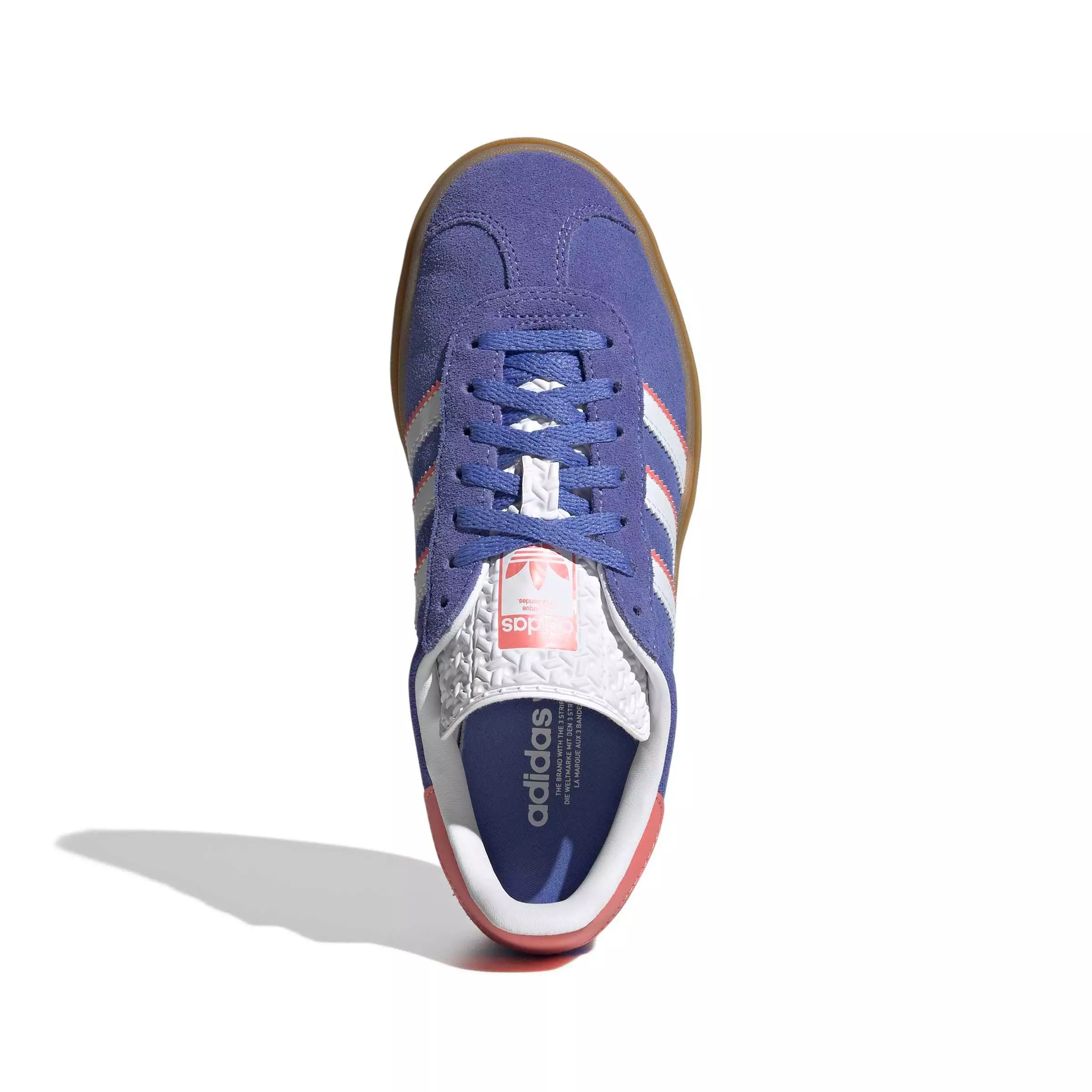 adidas Originals Gazelle Bold "Real Lilac/Ftwr White/Gold Metallic" Grade School Girls' Shoe - LILAC/WHITE/GOLD