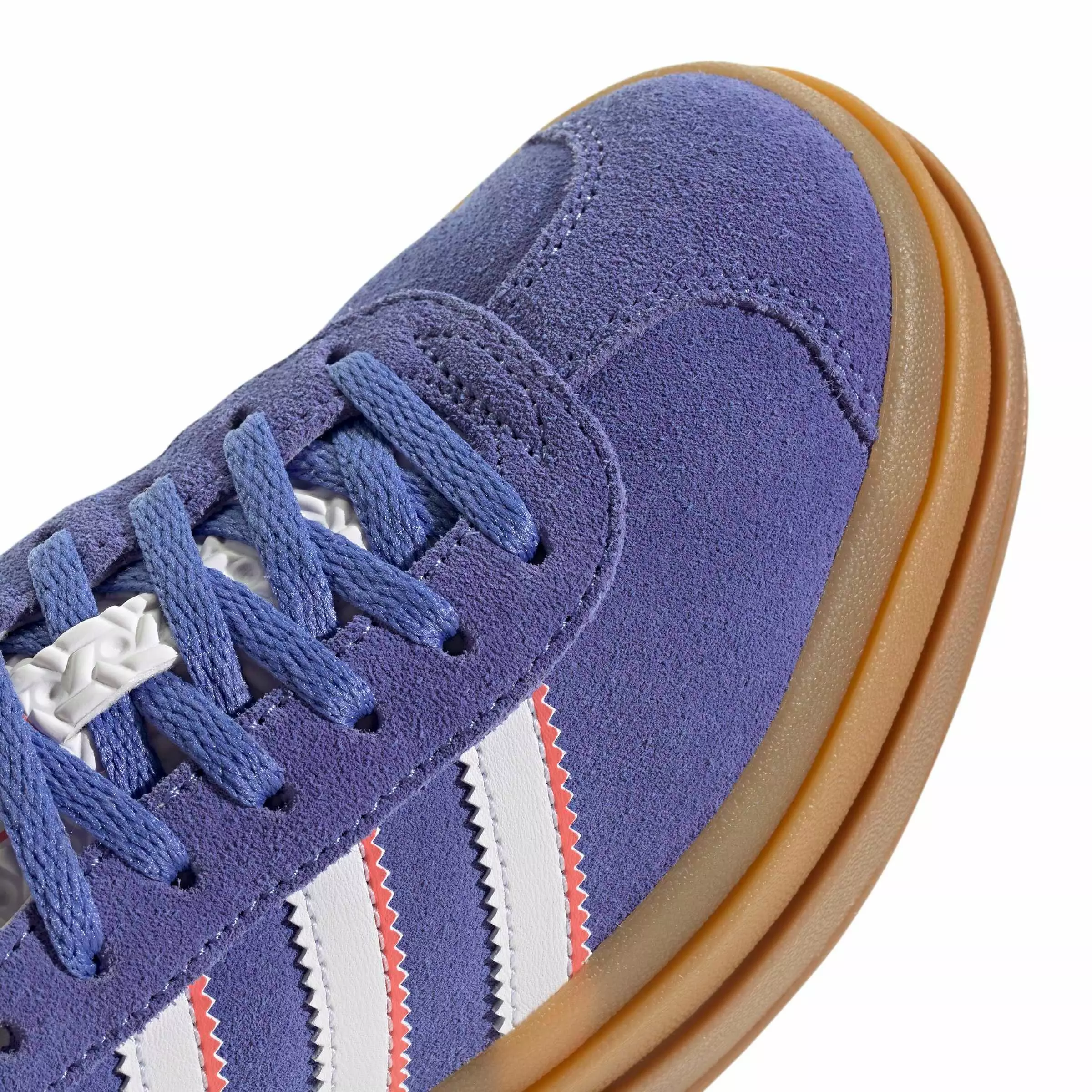 adidas Originals Gazelle Bold "Real Lilac/Ftwr White/Gold Metallic" Grade School Girls' Shoe - LILAC/WHITE/GOLD