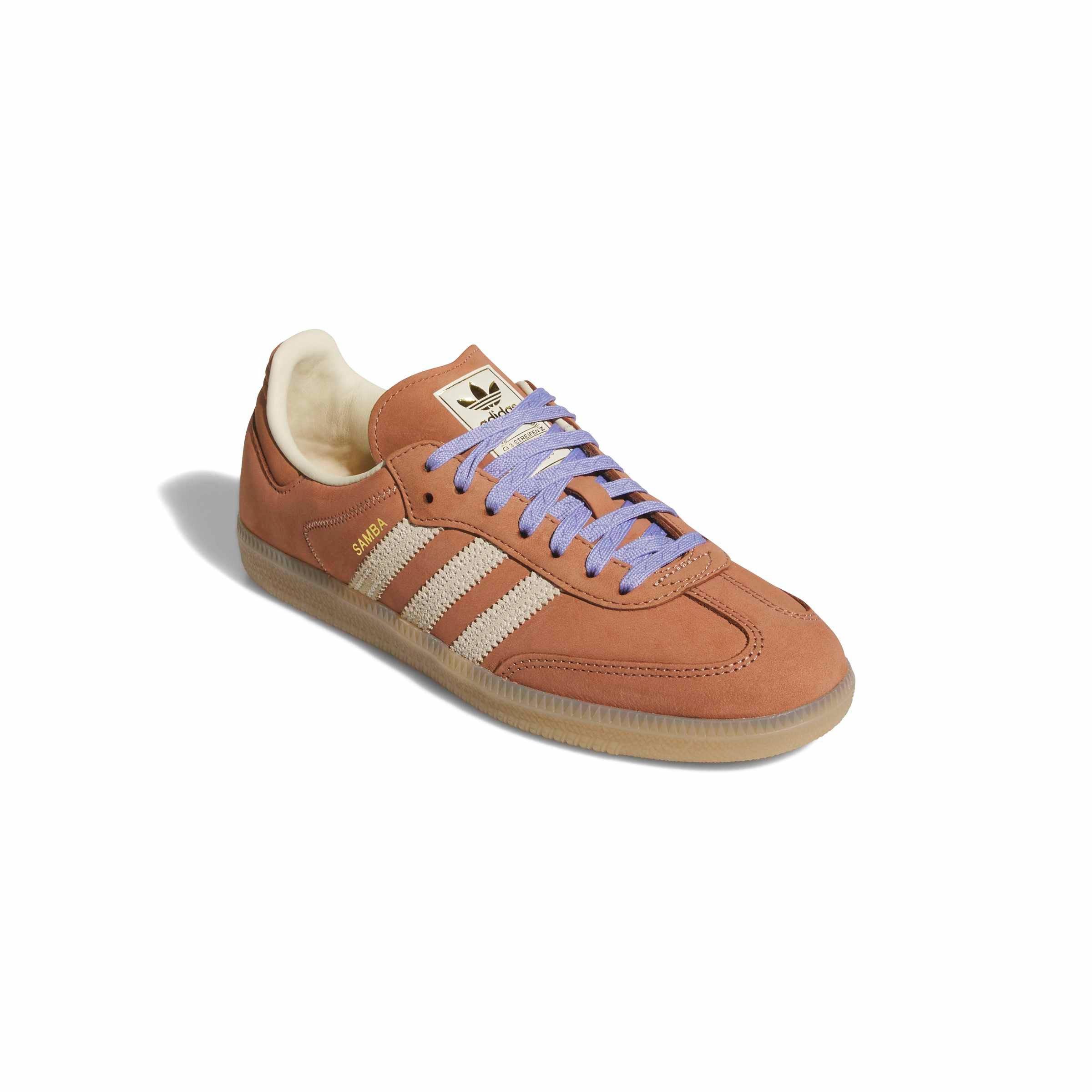 adidas Originals Samba OG "Clay Strata/Warm Vanilla/Light Purple" Women's Shoe - CLAY/VANILLA/LT PURPLE