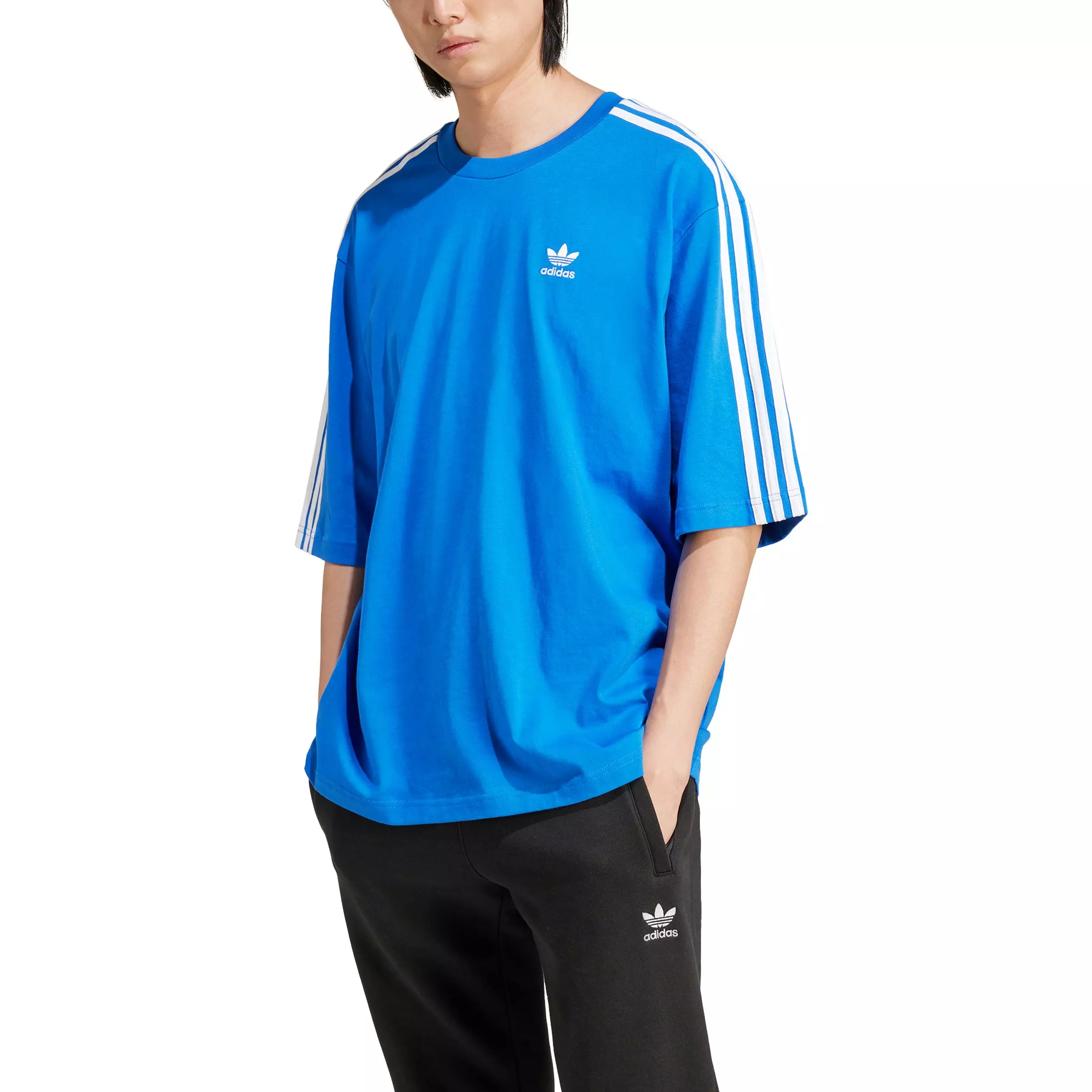 adidas Originals Men's Adicolor Oversized T-Shirt - Blue - BLUE