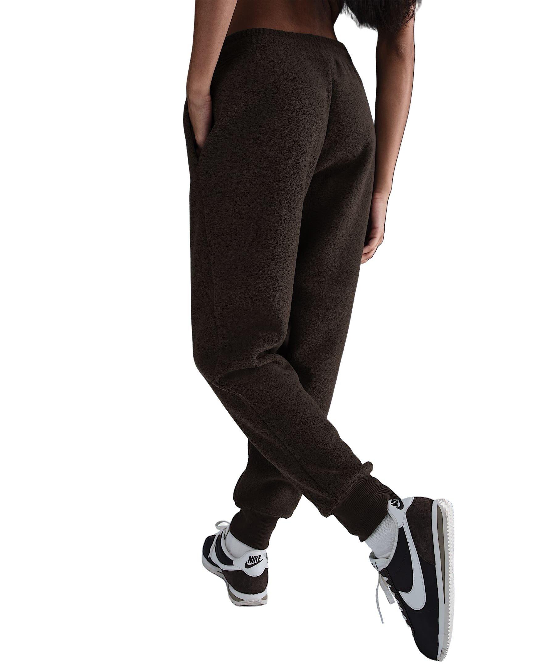 Nike Sportswear Phoenix Plush Women's Brown Mid-Rise Cozy Fleece Pants