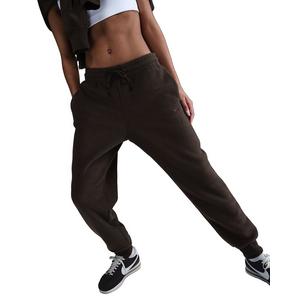 Nike Women's Sportswear Phoenix Plush Mid-Rise Cozy Fleece Pants - Brown