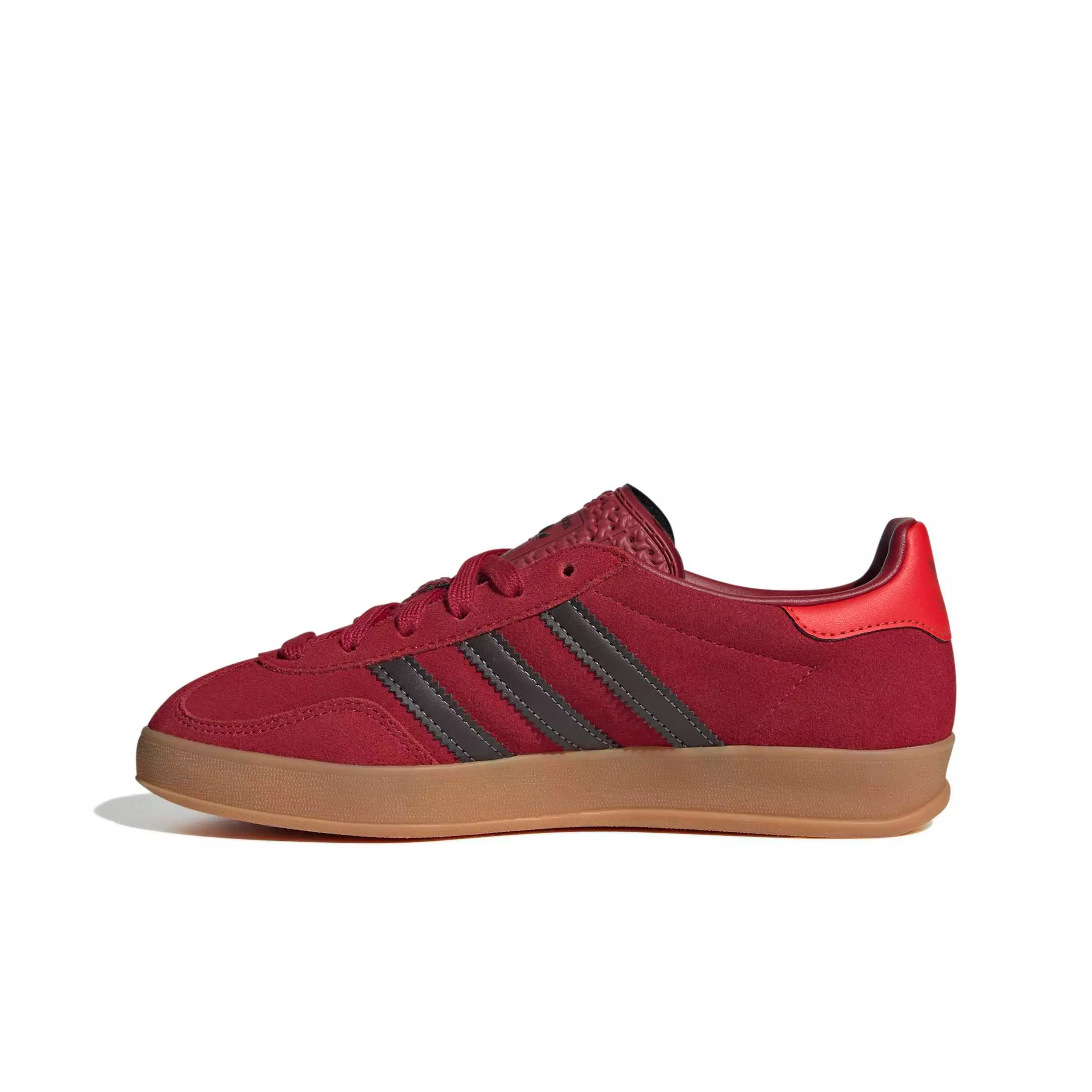 adidas Originals Gazelle Indoor "Team Victory Red/Aurora Coffee/Red" Grade School Boys' Shoe - RED/COFFEE/RED