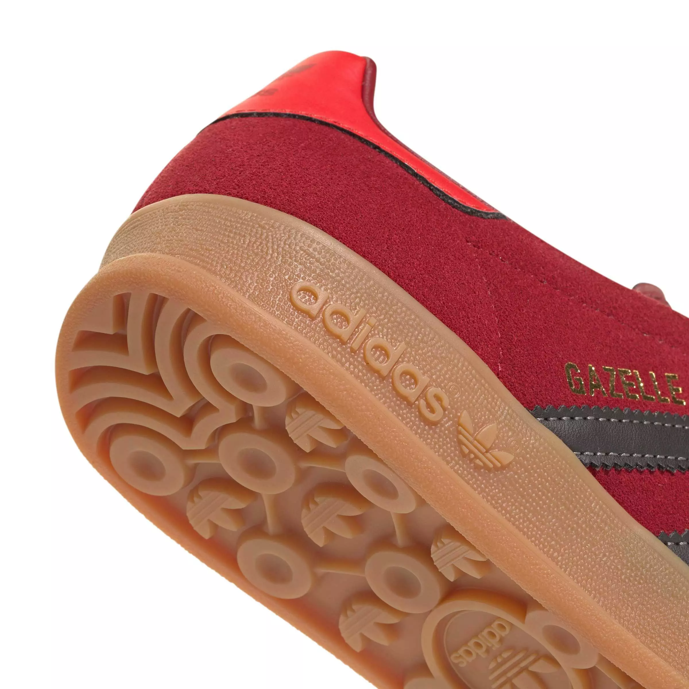 adidas Originals Gazelle Indoor "Team Victory Red/Aurora Coffee/Red" Grade School Boys' Shoe - RED/COFFEE/RED