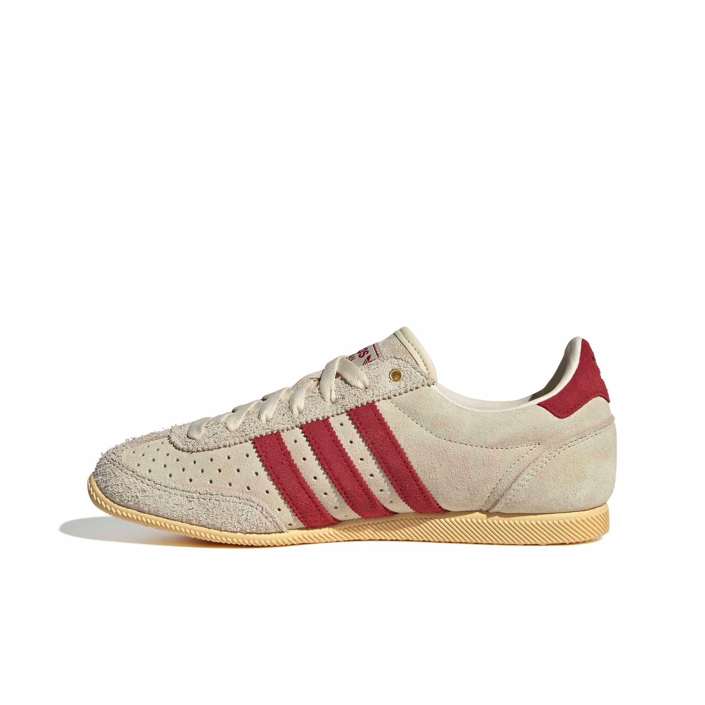 adidas Originals Japan "Warm Vanilla/Team Victory Red/Gold Metallic" Women's Shoe - VANILLA/RED/GOLD