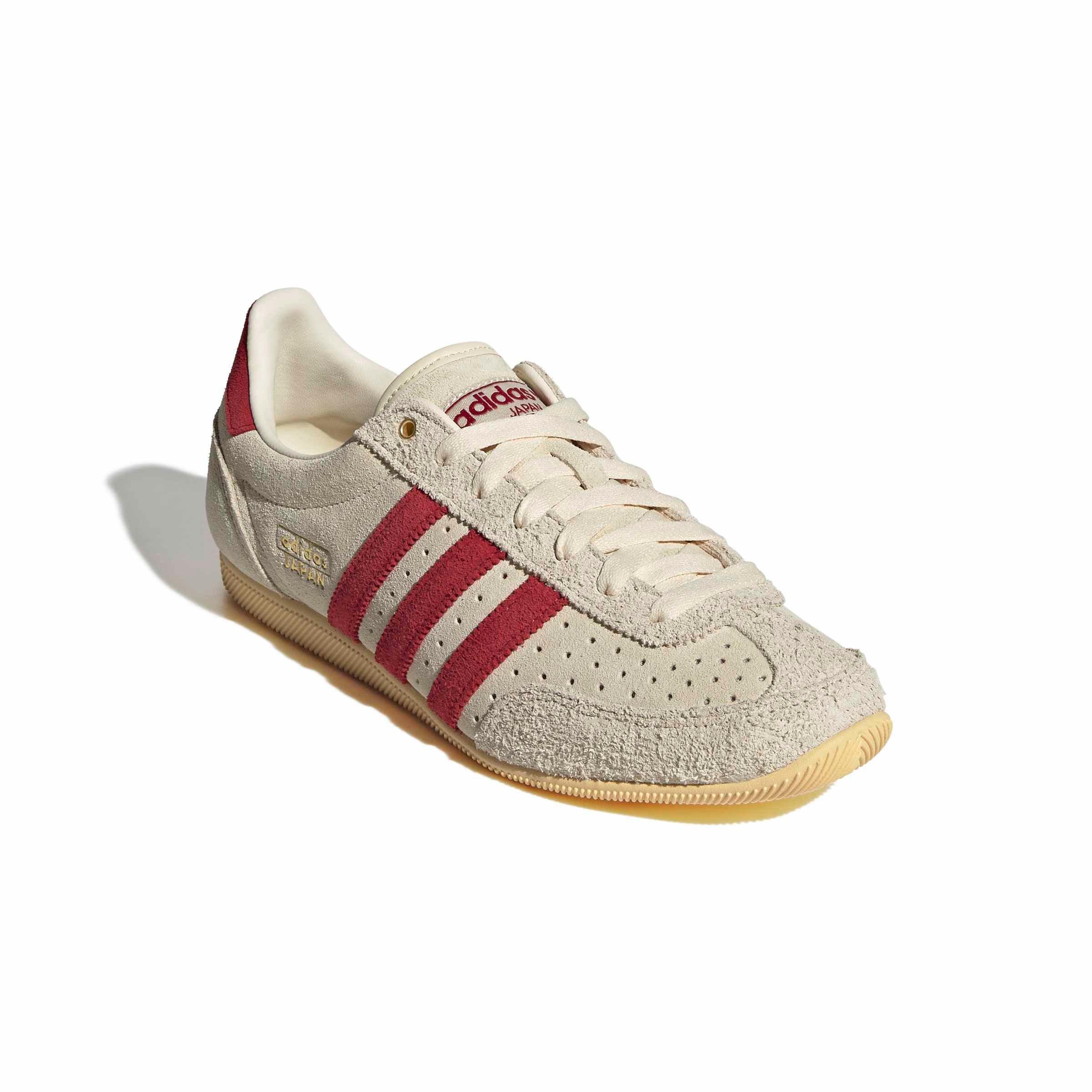 adidas Originals Japan "Warm Vanilla/Team Victory Red/Gold Metallic" Women's Shoe - VANILLA/RED/GOLD