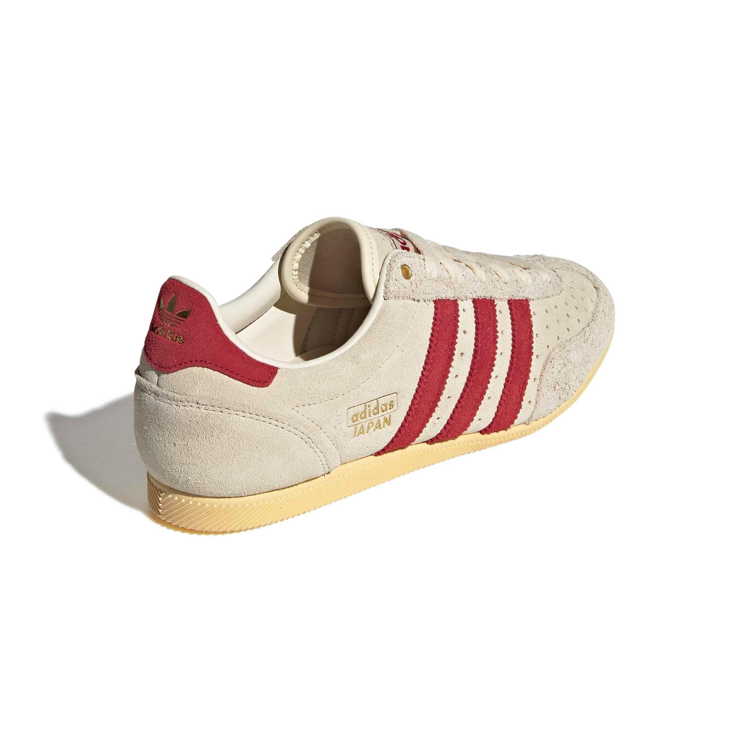 adidas Originals Japan "Warm Vanilla/Team Victory Red/Gold Metallic" Women's Shoe - VANILLA/RED/GOLD