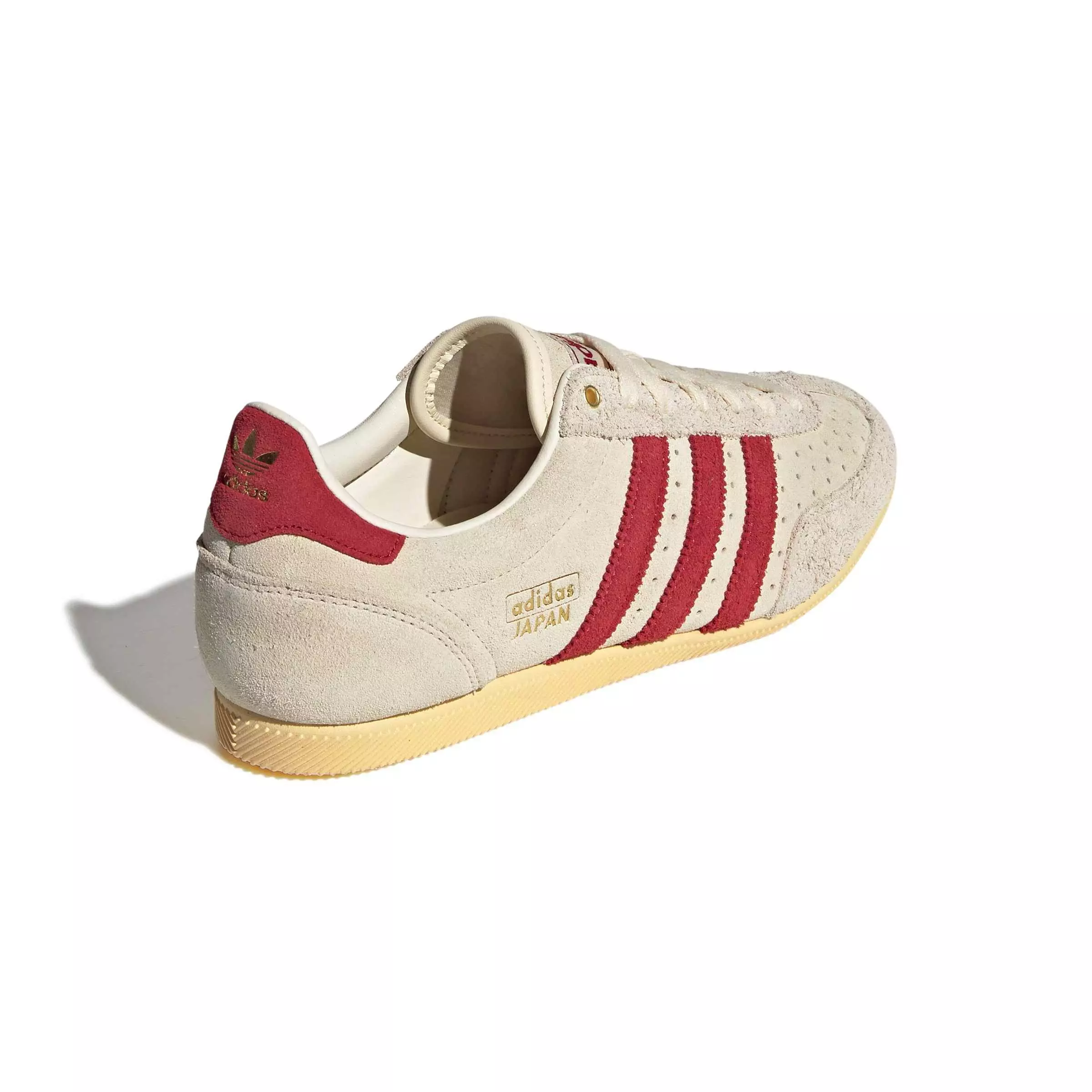 adidas Originals Japan "Warm Vanilla/Team Victory Red/Gold Metallic" Women's Shoe - VANILLA/RED/GOLD