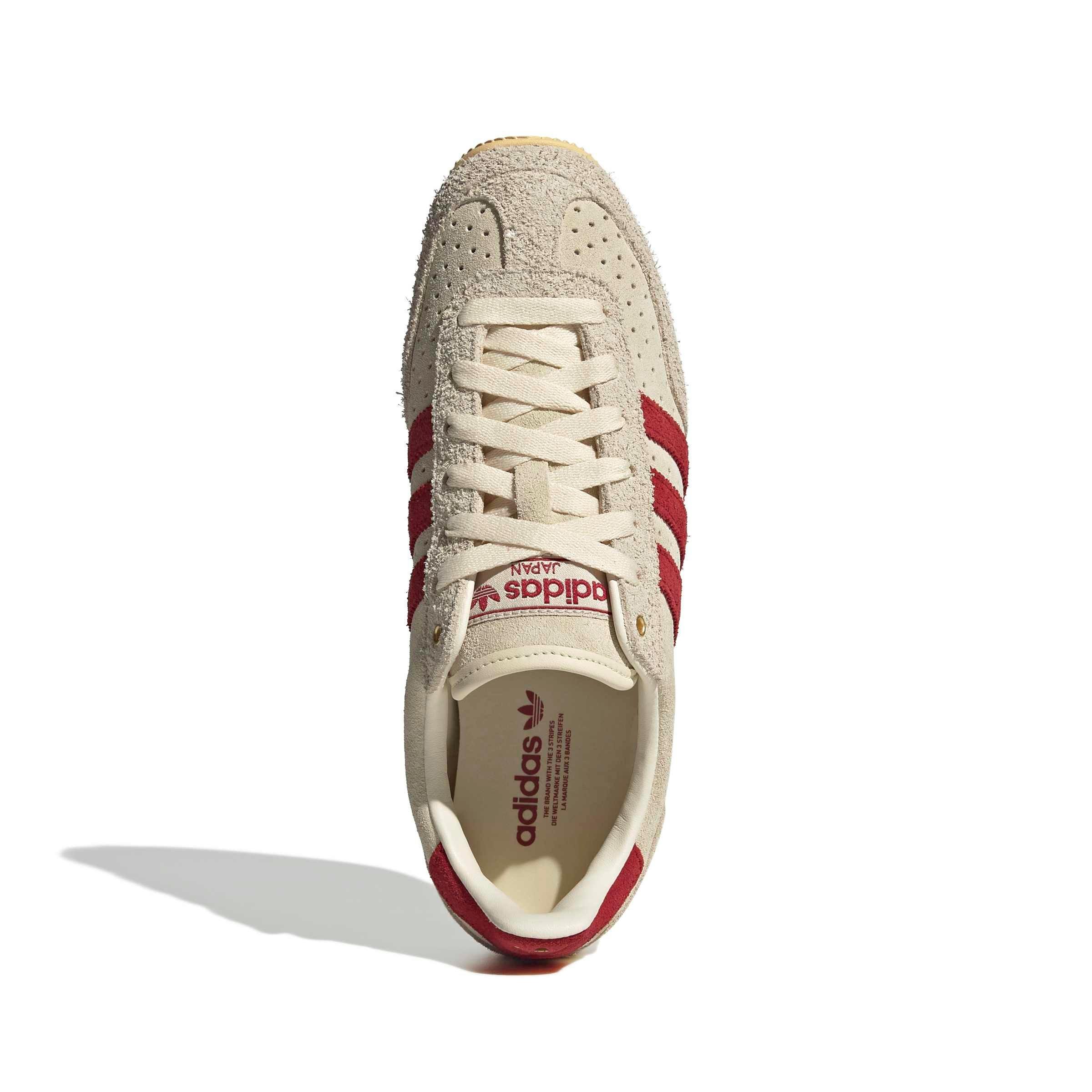 adidas Originals Japan "Warm Vanilla/Team Victory Red/Gold Metallic" Women's Shoe - VANILLA/RED/GOLD