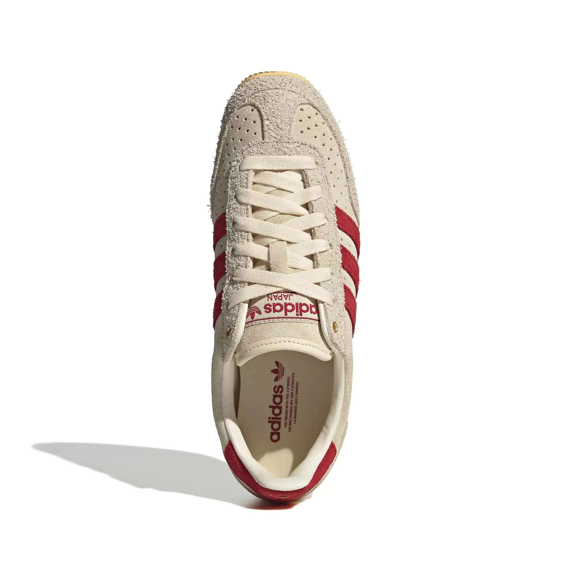 adidas Originals Japan "Warm Vanilla/Team Victory Red/Gold Metallic" Women's Shoe - VANILLA/RED/GOLD