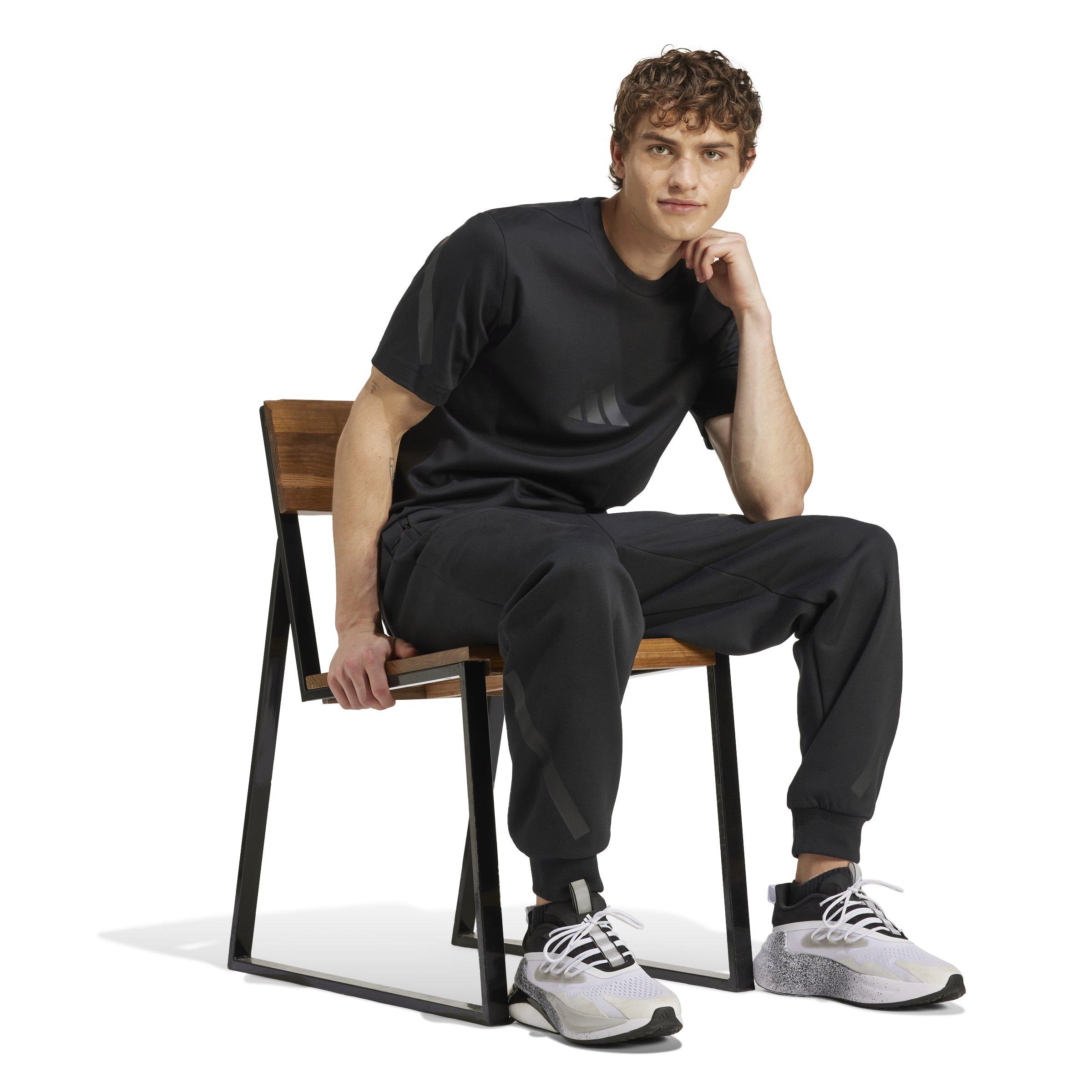 adidas Men's Z.N.E. T-Shirt - Black - BLACK Thumbnail View 5