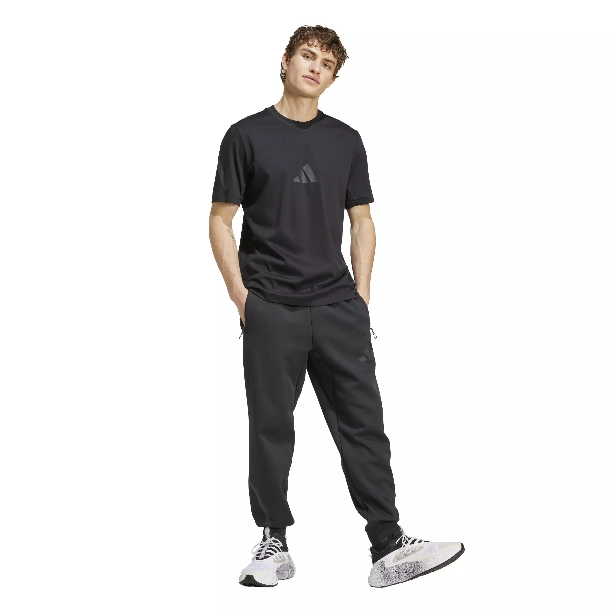 adidas Men's Z.N.E. T-Shirt - Black - BLACK