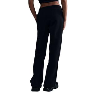 Nike Women's Sportswear Phoenix Fleece Mid-Rise Open-Hem Pants - Black