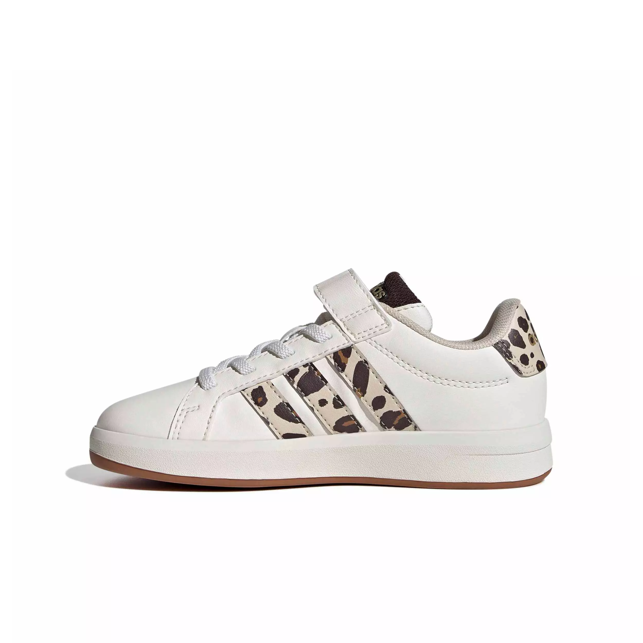 adidas Grand Court 3.0 "Core White/Crystal Linen/Aurora Coffee" Preschool Boys' Shoe - WHITE/LINEN/COFFEE