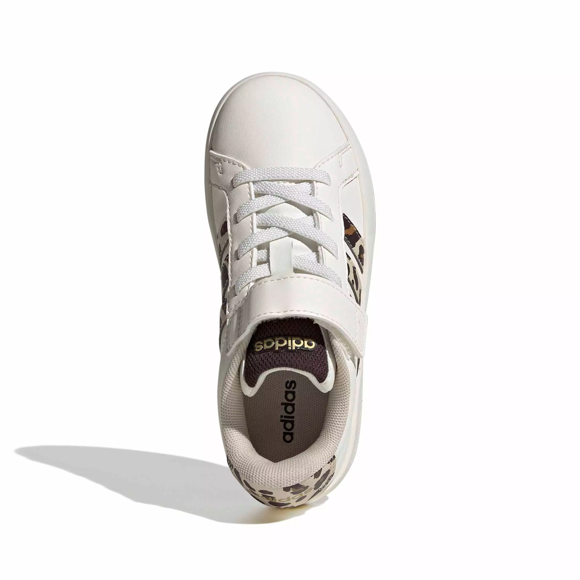 adidas Grand Court 3.0 "Core White/Crystal Linen/Aurora Coffee" Preschool Boys' Shoe - WHITE/LINEN/COFFEE