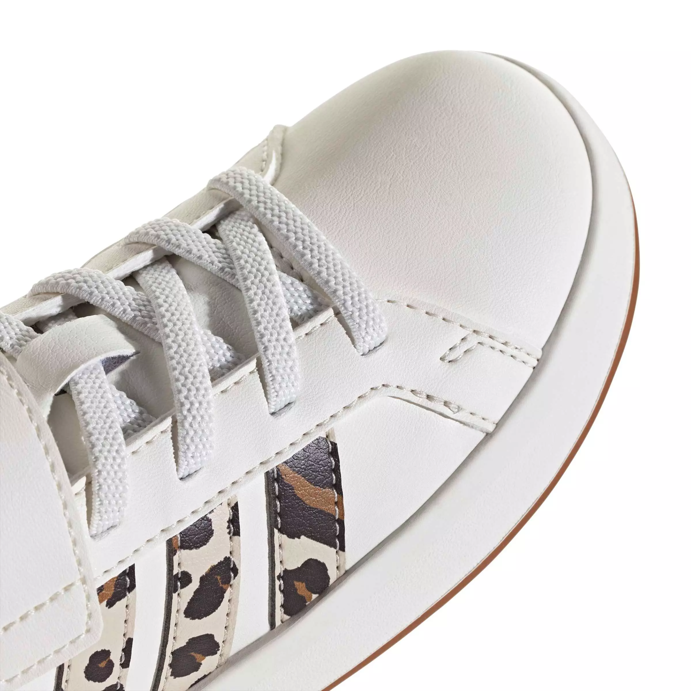 adidas Grand Court 3.0 "Core White/Crystal Linen/Aurora Coffee" Preschool Boys' Shoe - WHITE/LINEN/COFFEE