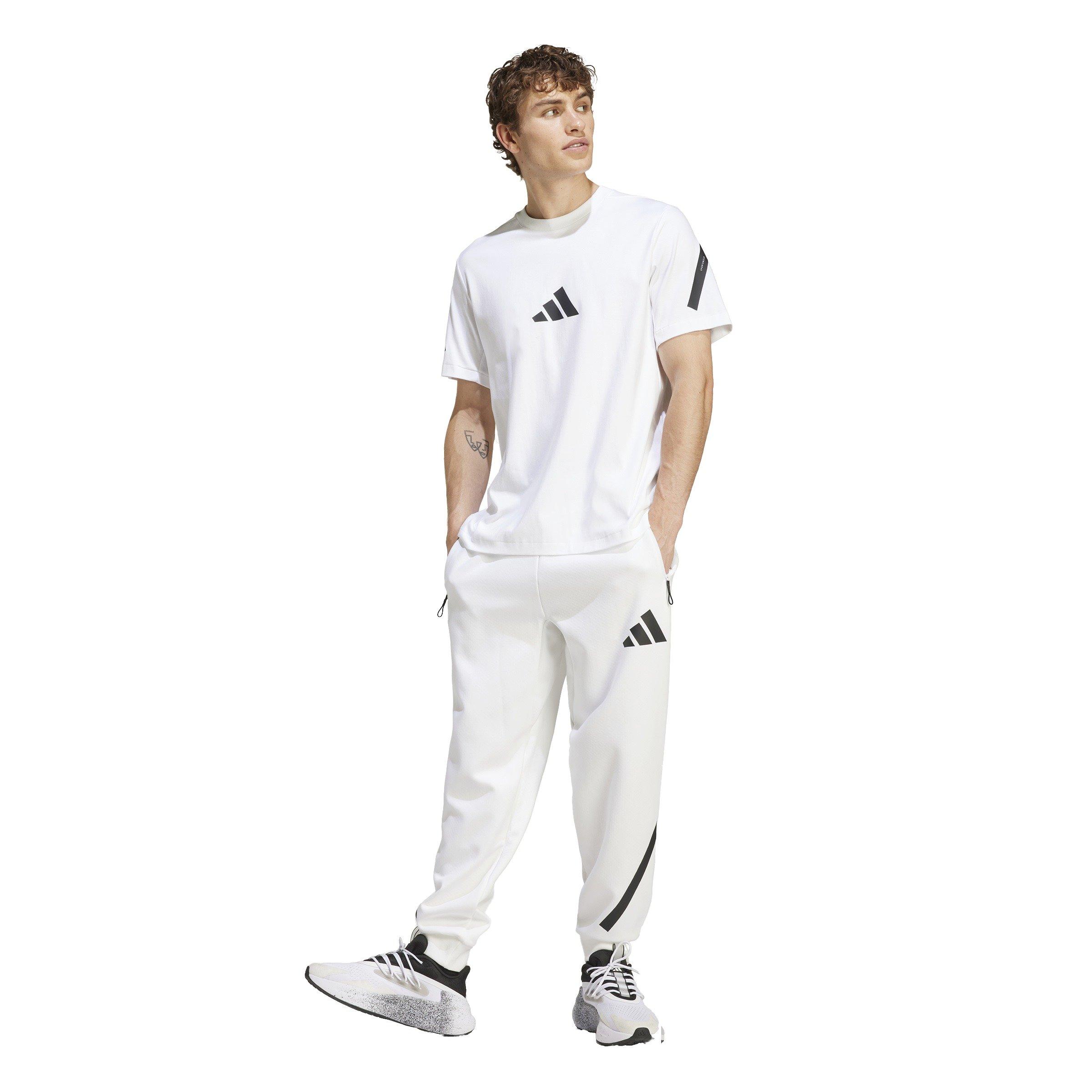 adidas Men's Z.N.E. T-Shirt - White - WHITE Thumbnail View 6