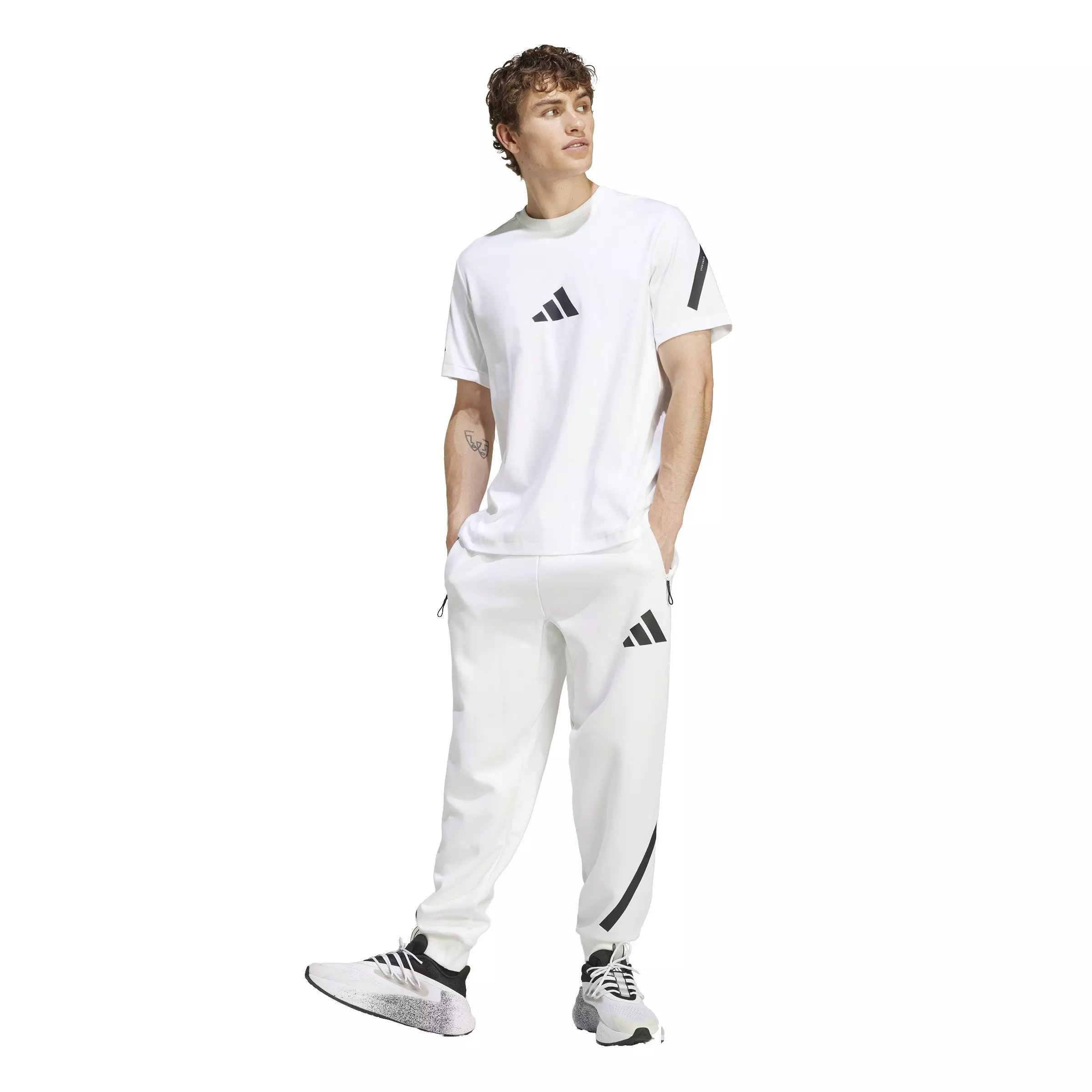 adidas Men's Z.N.E. T-Shirt - White - WHITE
