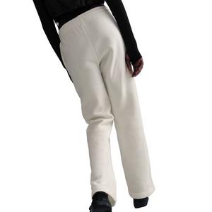 Nike Women's Sportswear Phoenix Fleece Mid-Rise Open-Hem Pants - White