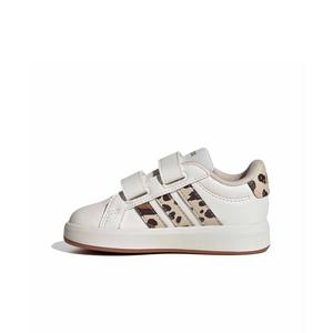 adidas Grand Court 3.0 "Core White/Crystal Linen/Aurora Coffee" Infant Boys' Shoe