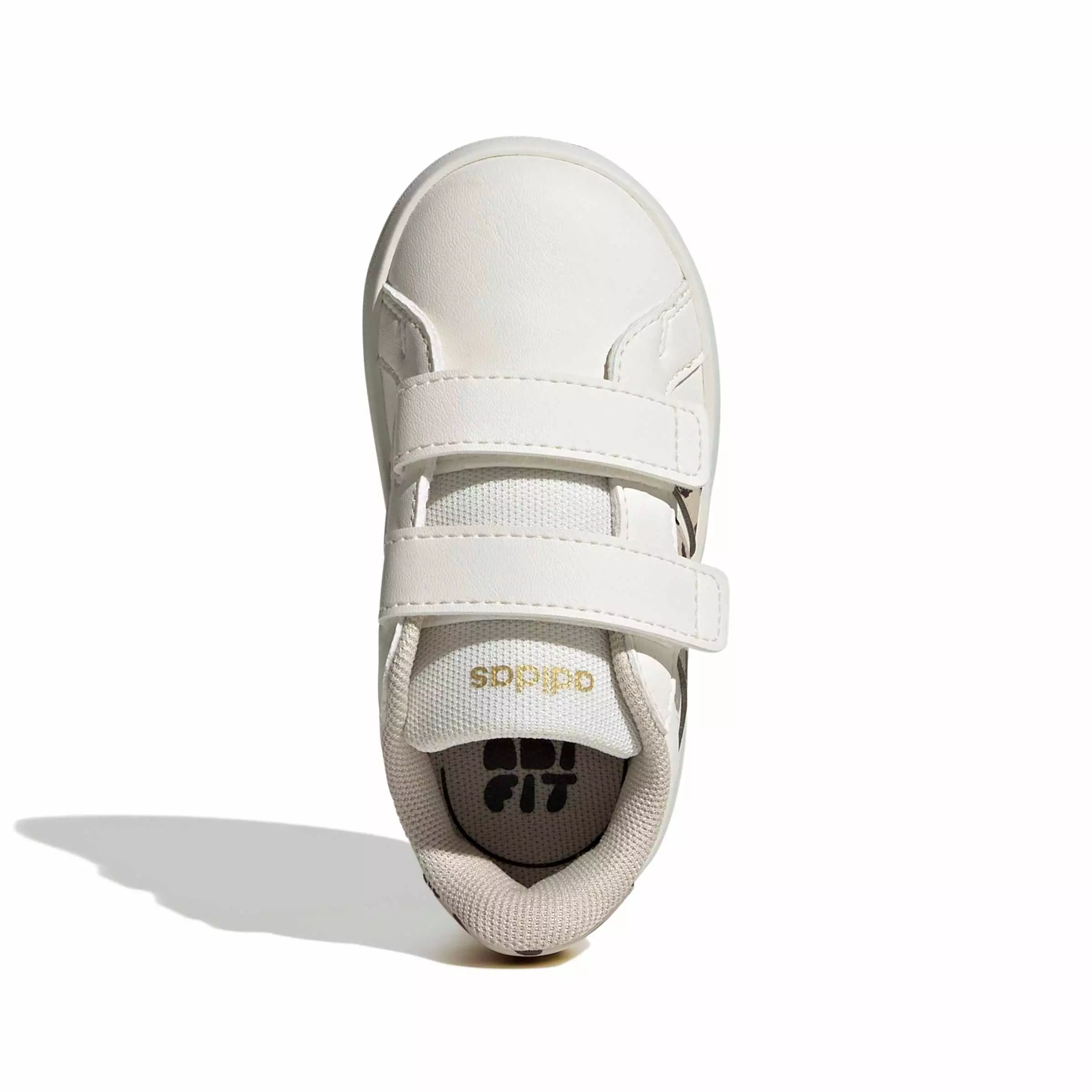 adidas Grand Court 3.0 "Core White/Crystal Linen/Aurora Coffee" Infant Boys' Shoe - WHITE/LINEN/COFFEE