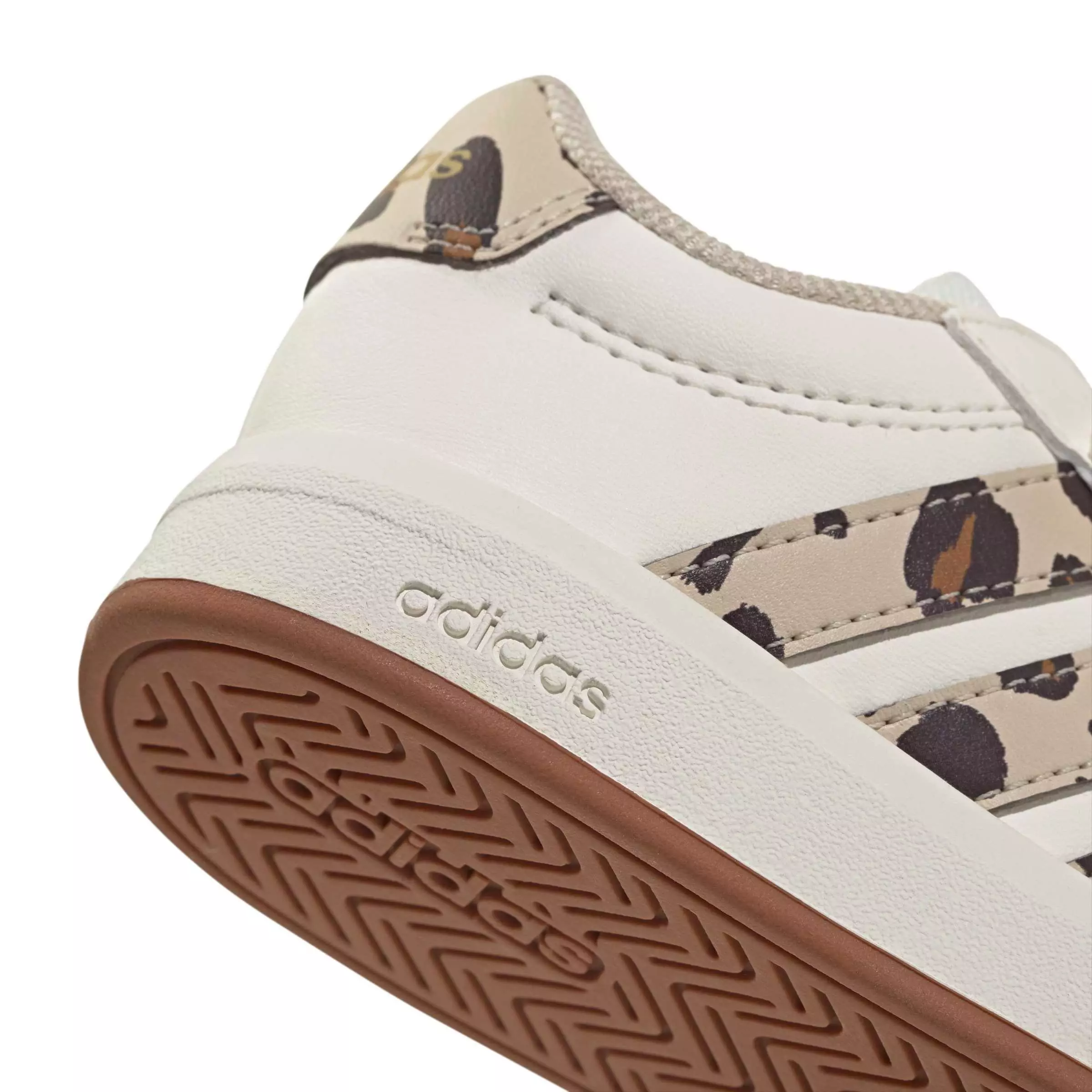 adidas Grand Court 3.0 "Core White/Crystal Linen/Aurora Coffee" Infant Boys' Shoe - WHITE/LINEN/COFFEE