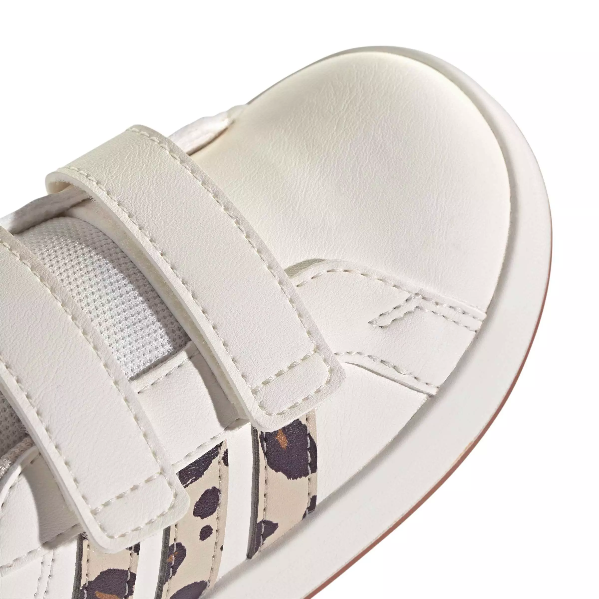 adidas Grand Court 3.0 "Core White/Crystal Linen/Aurora Coffee" Infant Boys' Shoe - WHITE/LINEN/COFFEE