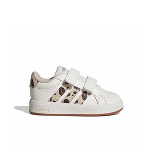 adidas Grand Court 3.0 "Core White/Crystal Linen/Aurora Coffee" Infant Boys' Shoe