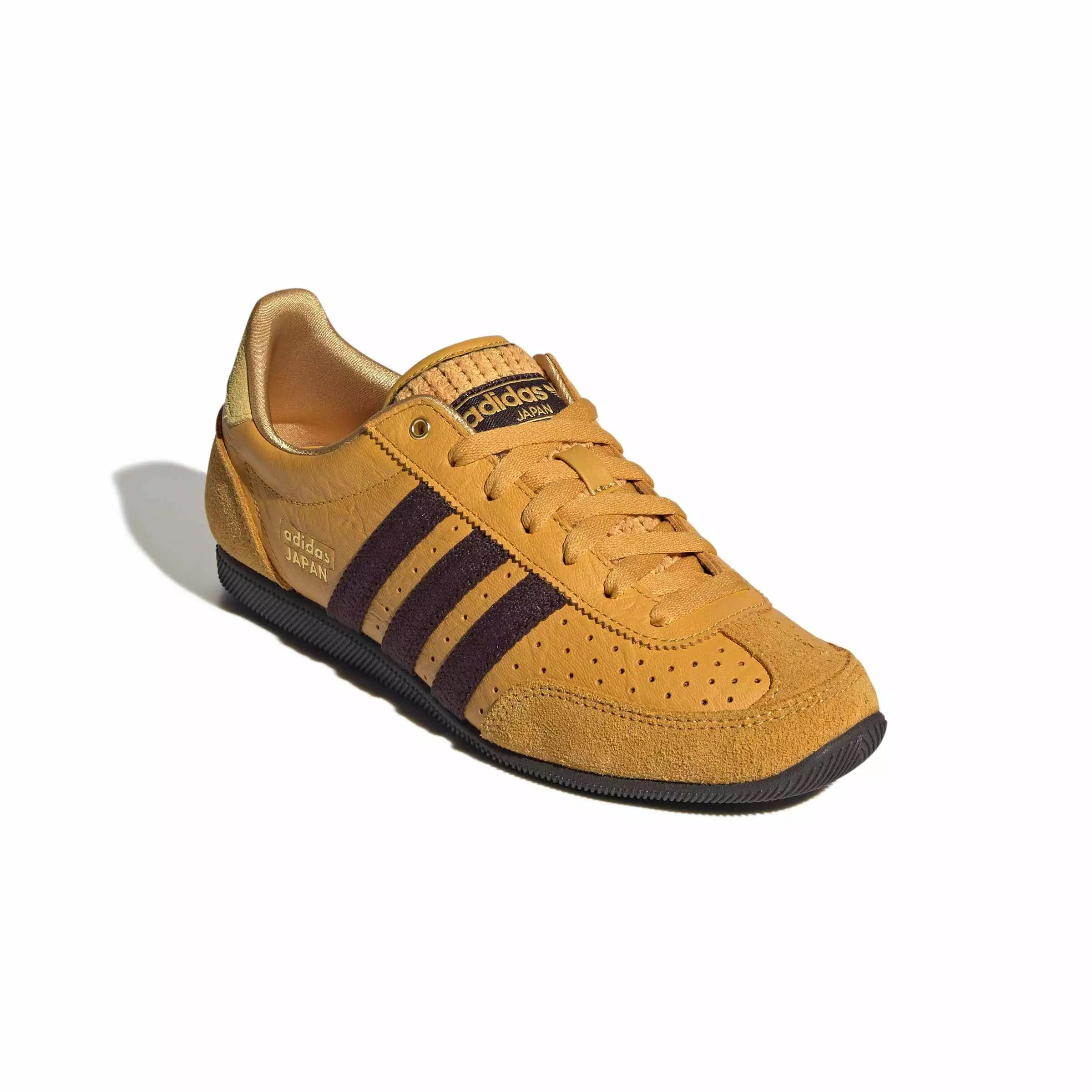 adidas Originals Japan "Preloved Yellow/Aurora Coffee/Gold Metallic" Women's Shoe - YELLOW/COFFEE/GOLD