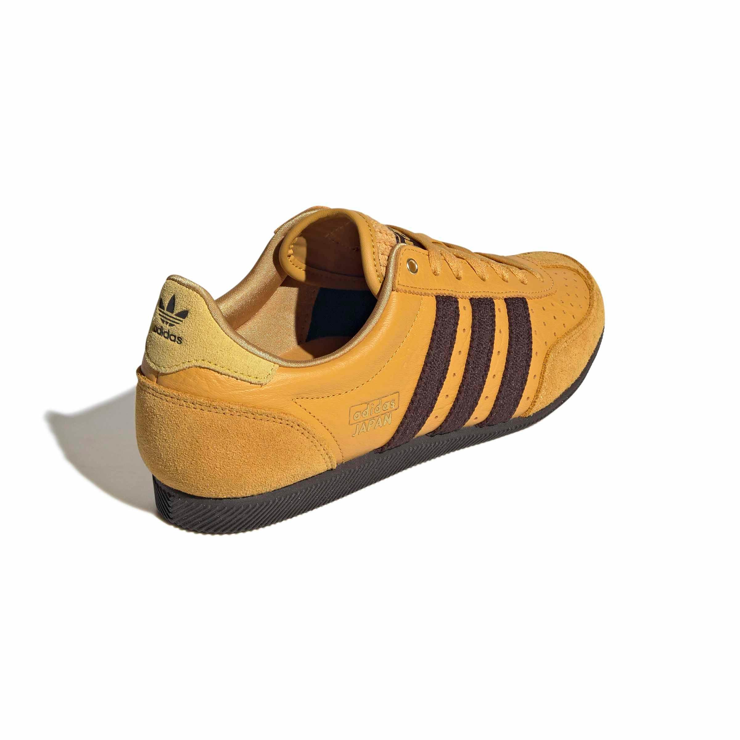 adidas Originals Japan "Preloved Yellow/Aurora Coffee/Gold Metallic" Women's Shoe - YELLOW/COFFEE/GOLD